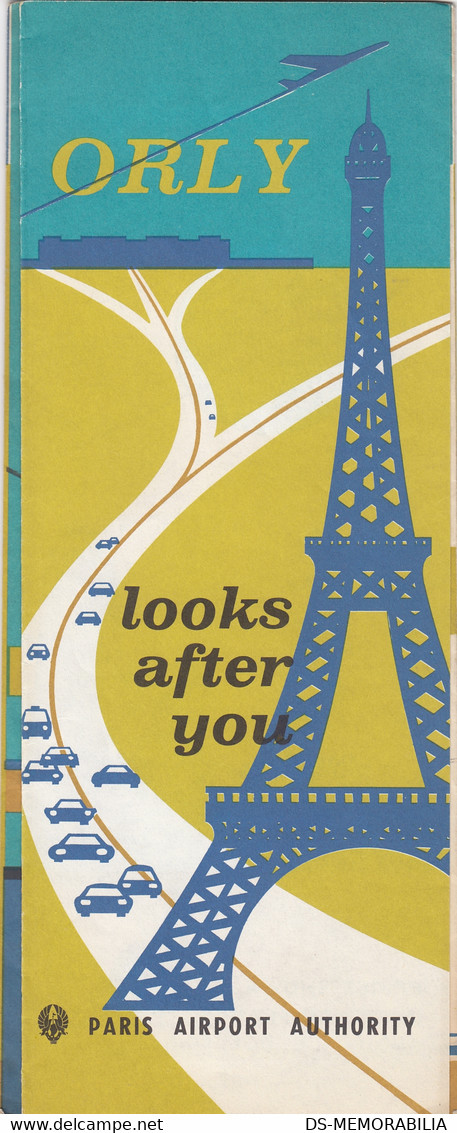 1965 Airport Orly Paris France Old Brochure Prospect , Informations Guide - Autres & Non Classés