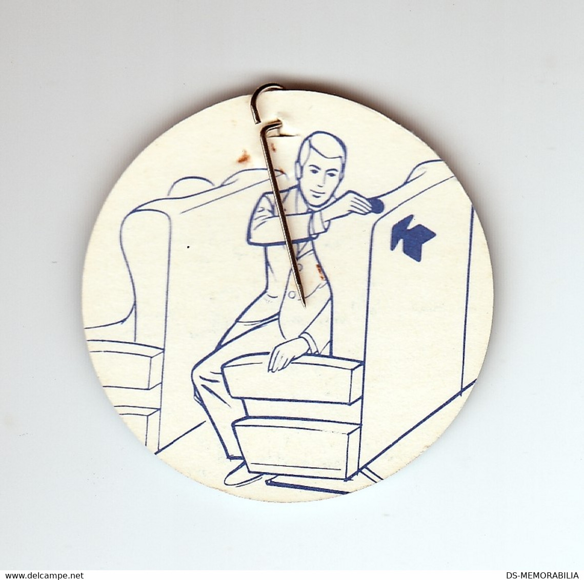 Air France "Ne Me Derangez Pas / Do Not Disturb" Pinback Sign - Advertisements