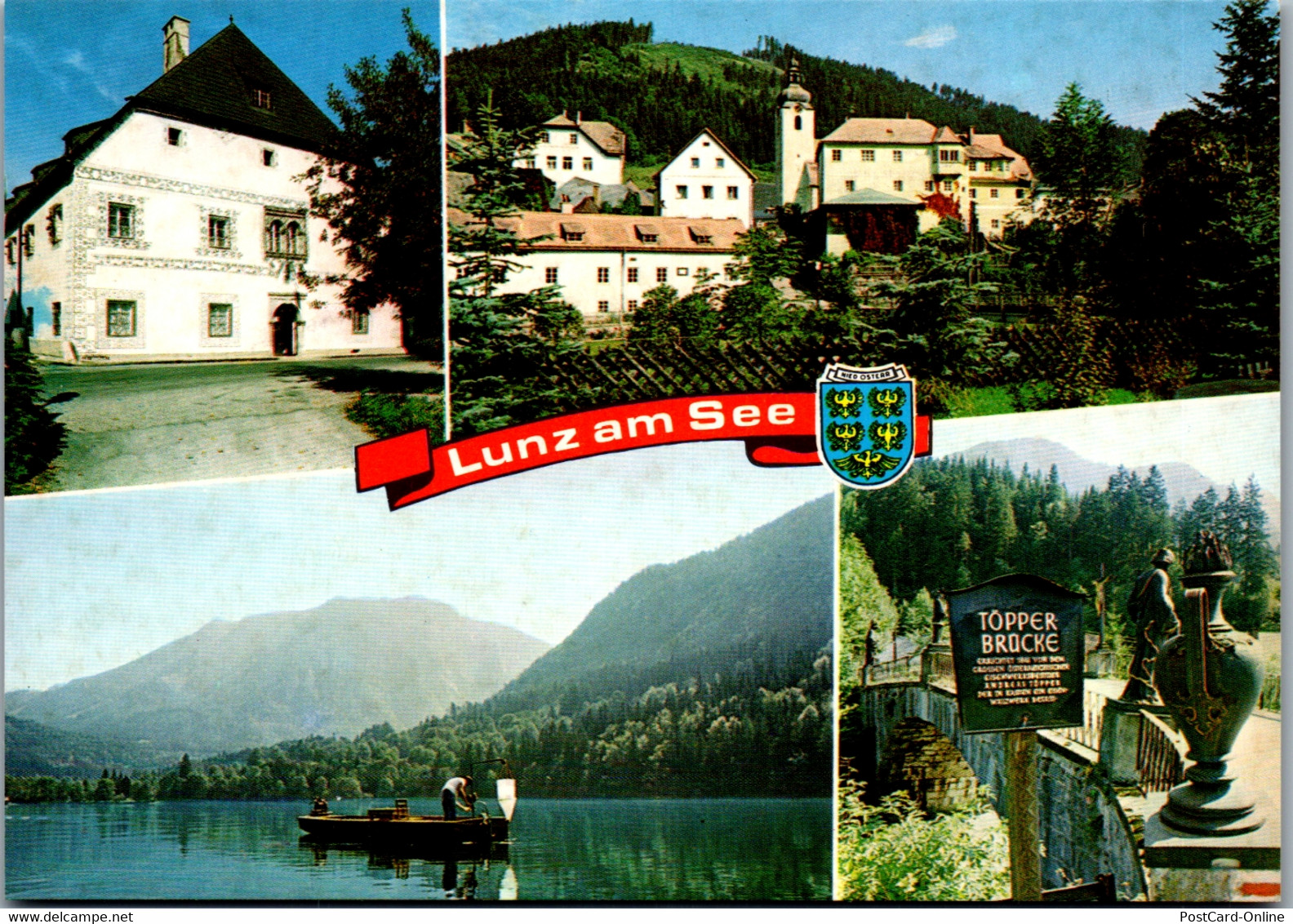 37209 - Niederösterreich - Lunz Am See , Töpperbrücke , Lunzer See , Amonhaus - Nicht Gelaufen - Lunz Am See