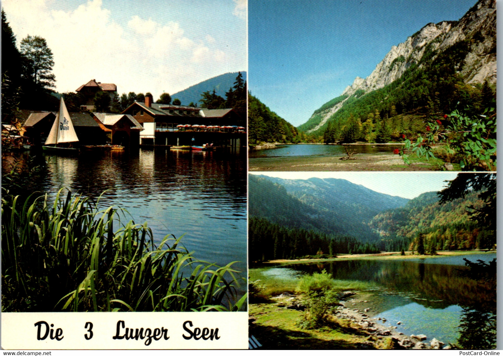 37212 - Niederösterreich - Die 3 Lunzer Seen , Lunzersee , Mittersee ,Obersee Mit Dürrnstein - Nicht Gelaufen - Lunz Am See