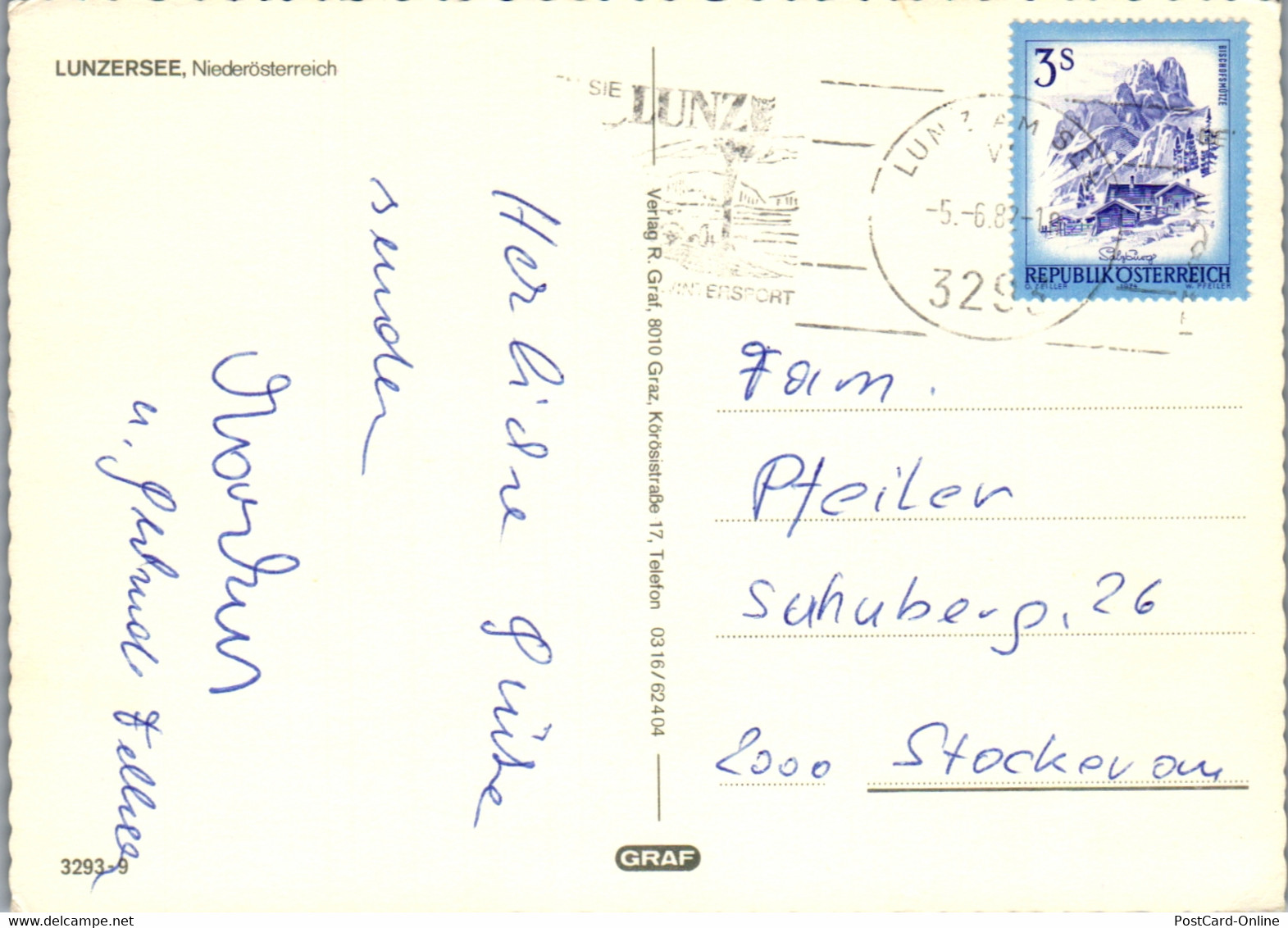 37221 - Niederösterreich - Lunzersee - Gelaufen 1982 - Lunz Am See