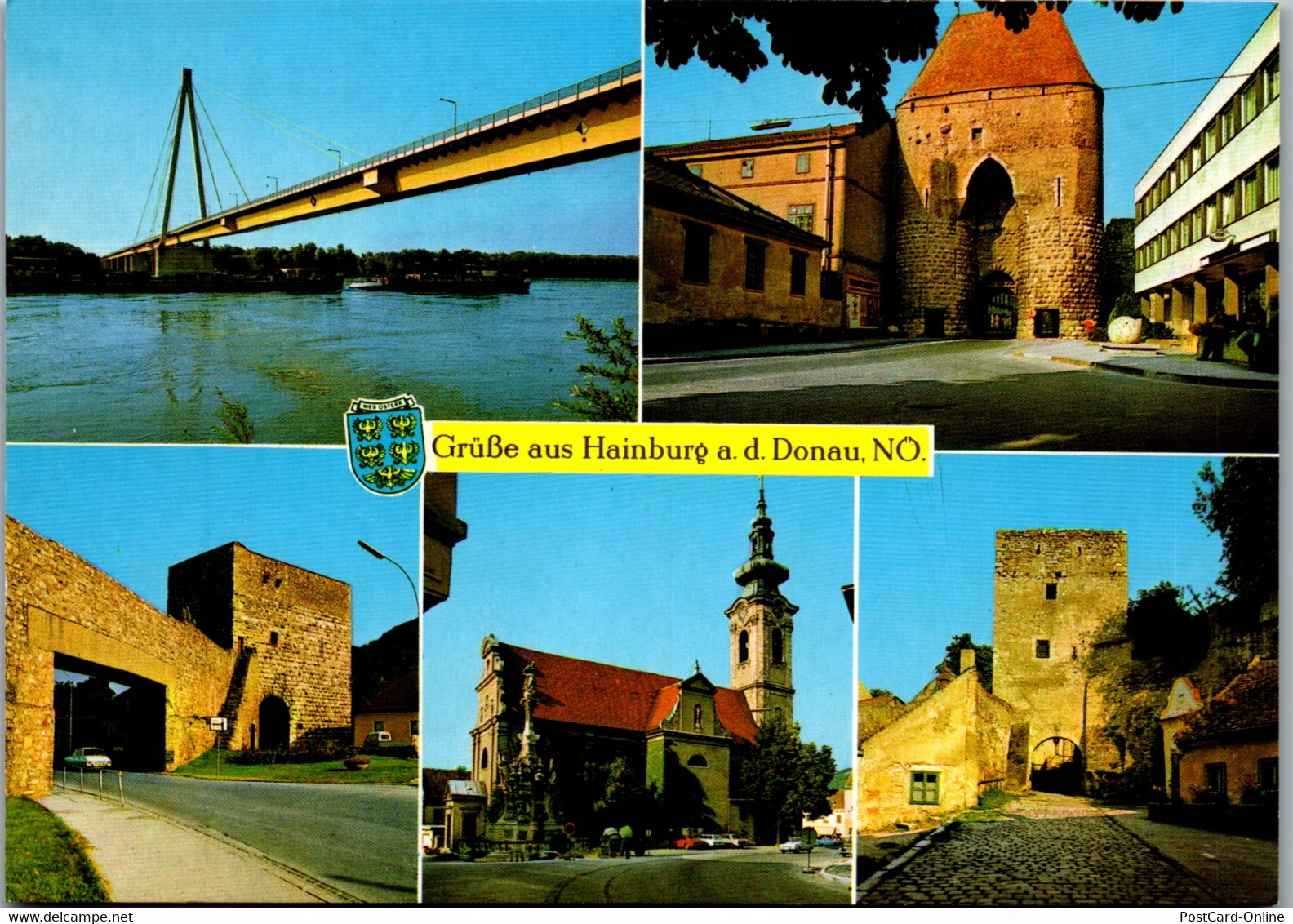 37225 - Niederösterreich - Hainburg An Der Donau , Donaubrücke , Ungartor , Fischertor , Wienertor , Mehrbildkarte - Nic - Hainburg