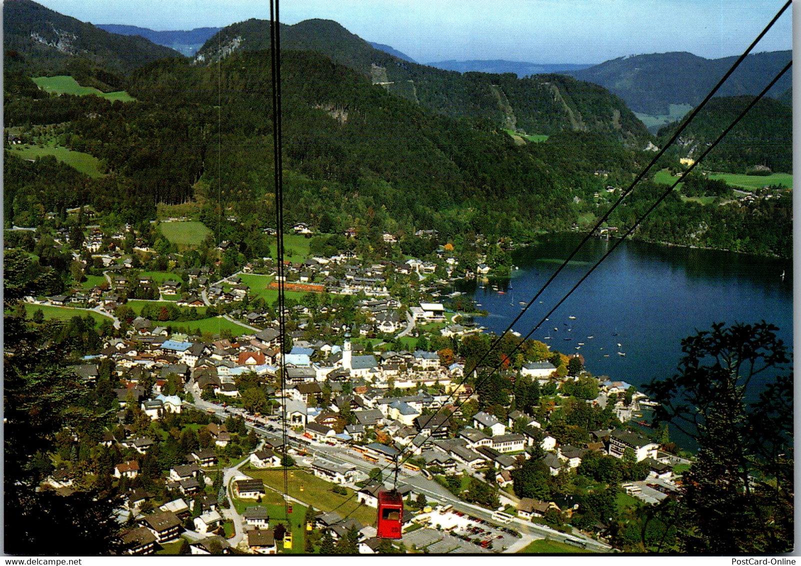 37261 - Salzburg - St. Gilgen Am Wolfgangsee , Blick Von Der Zwölferhornseilbahn Auf St. Gilgen - Nicht Gelaufen - St. Gilgen