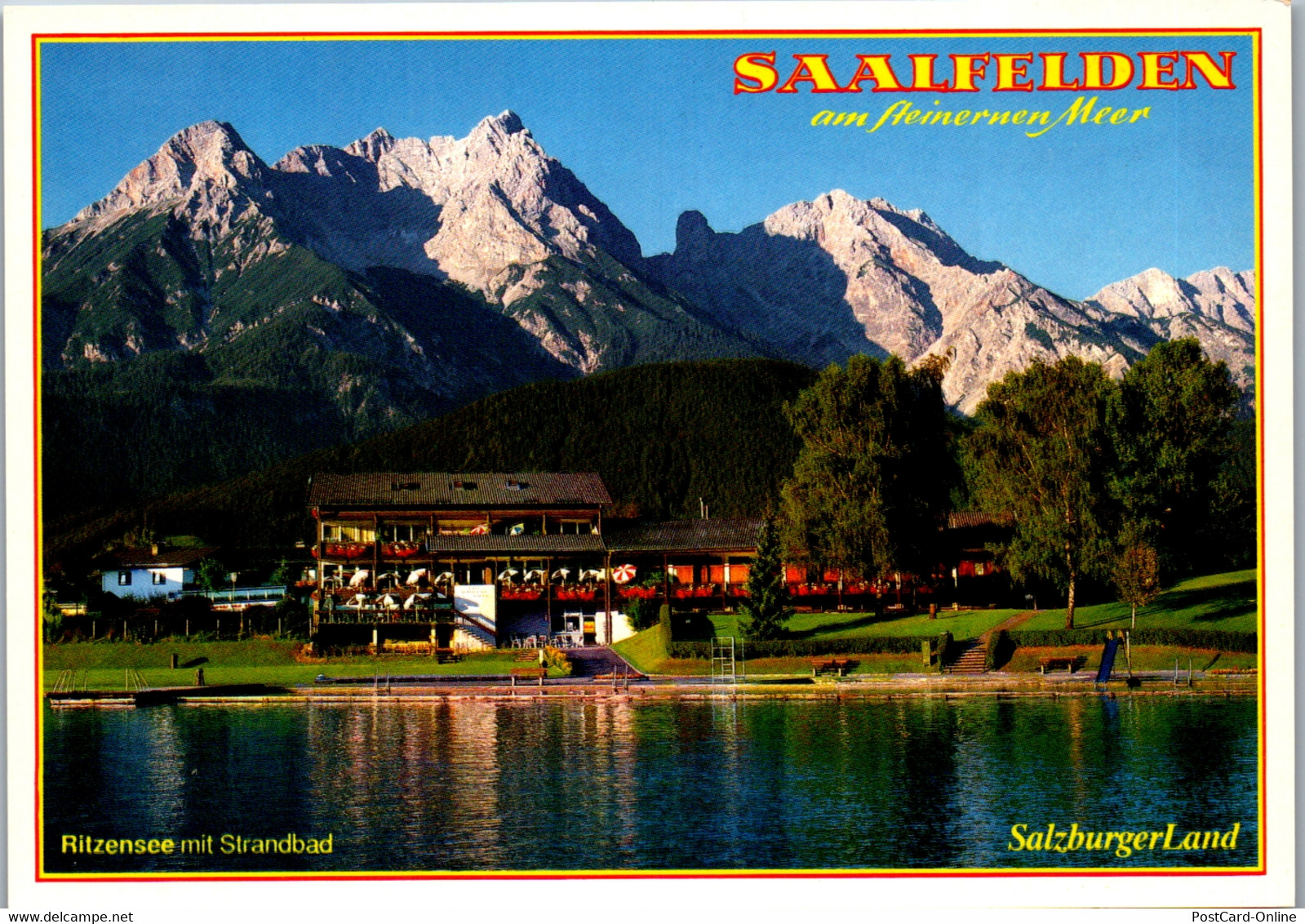 37267 - Salzburg - Saalfelden Am Steinernen Meer , Ritzensee Mit Strandbad - Nicht Gelaufen - Saalfelden