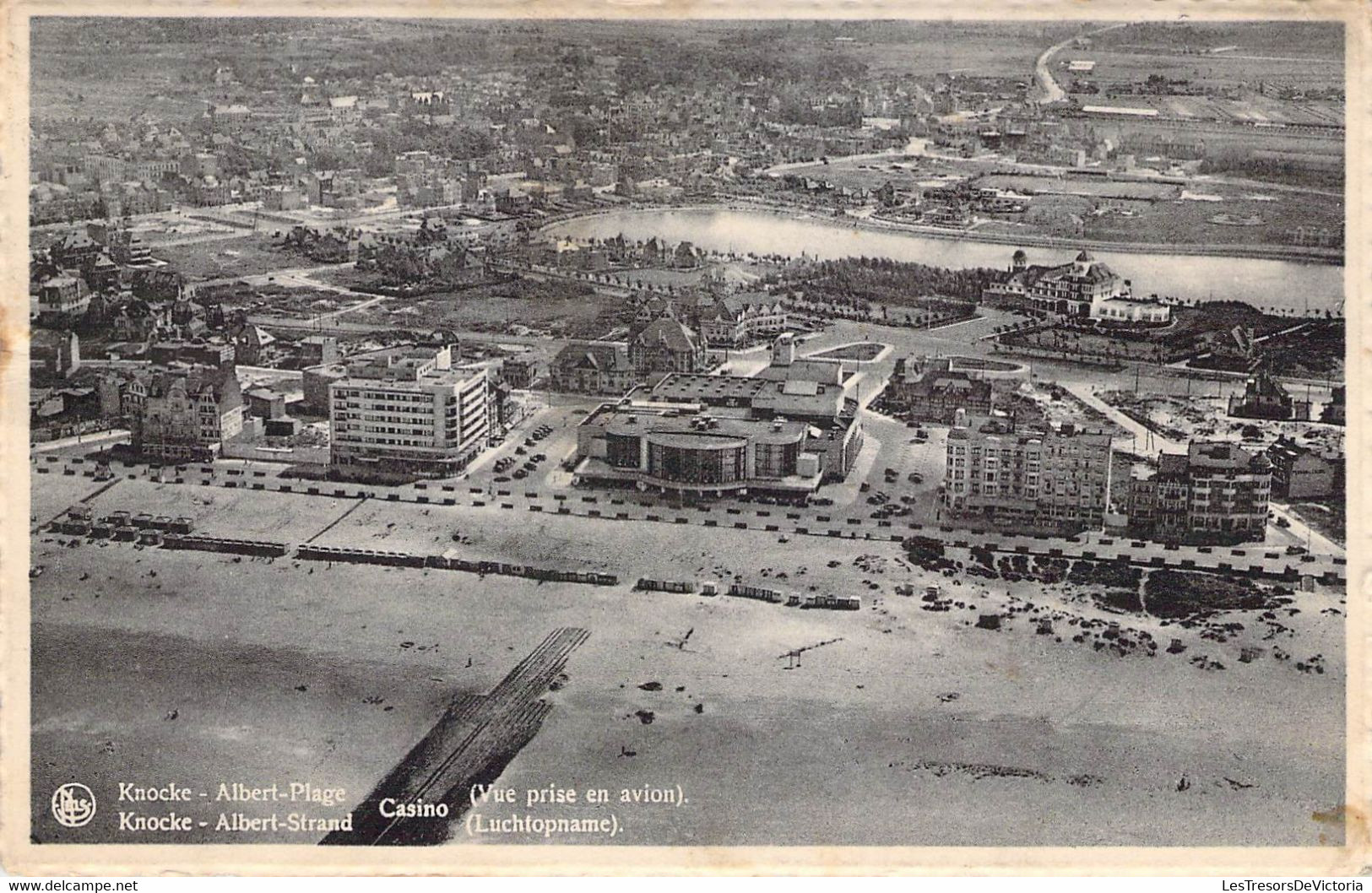 CPA - BELGIQUE - KNOKKE - Casino - Vue Prise En Avion - Knokke