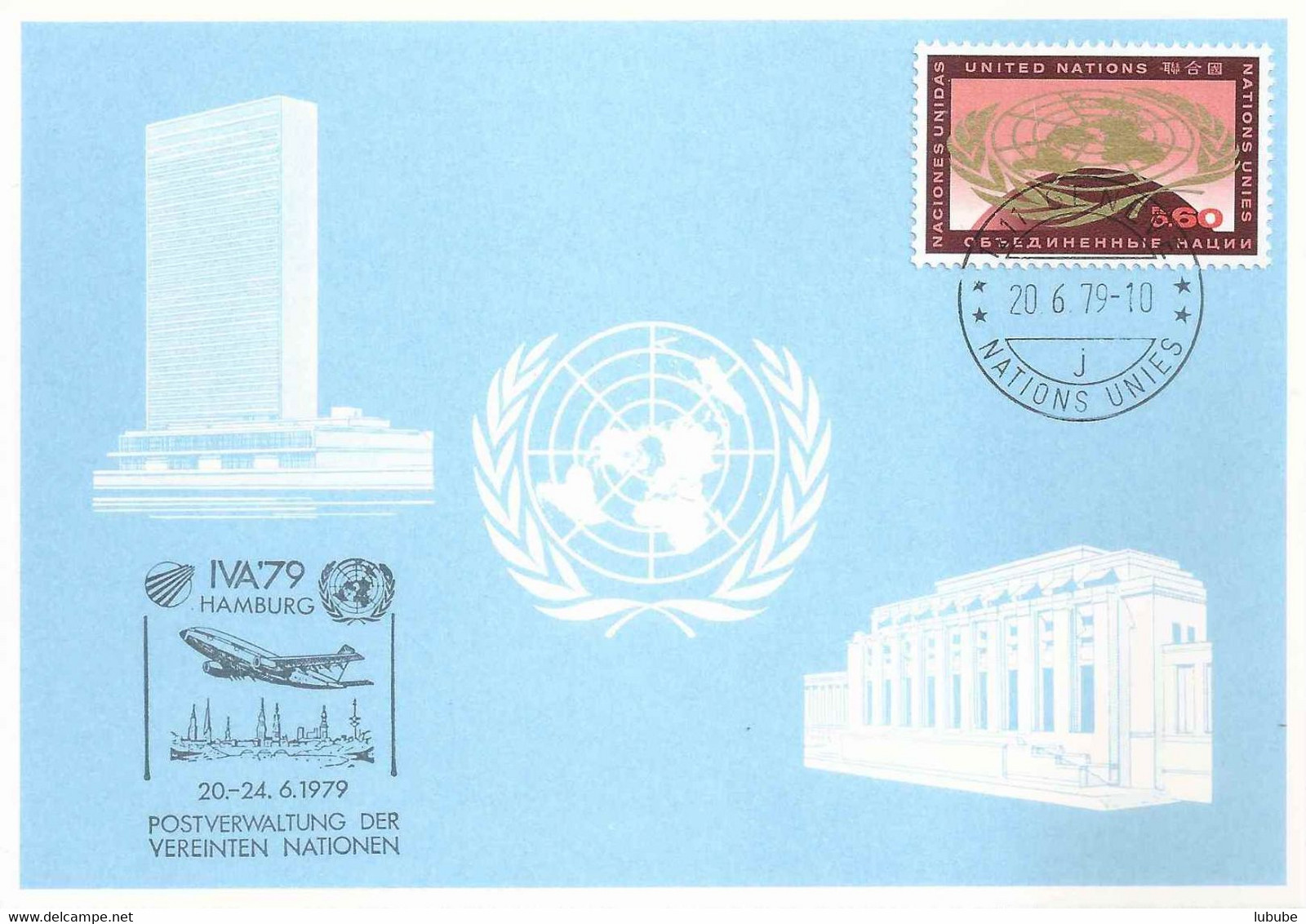 Sonderkarte 80  "IVA Hamburg"   Genève          1979 - Storia Postale