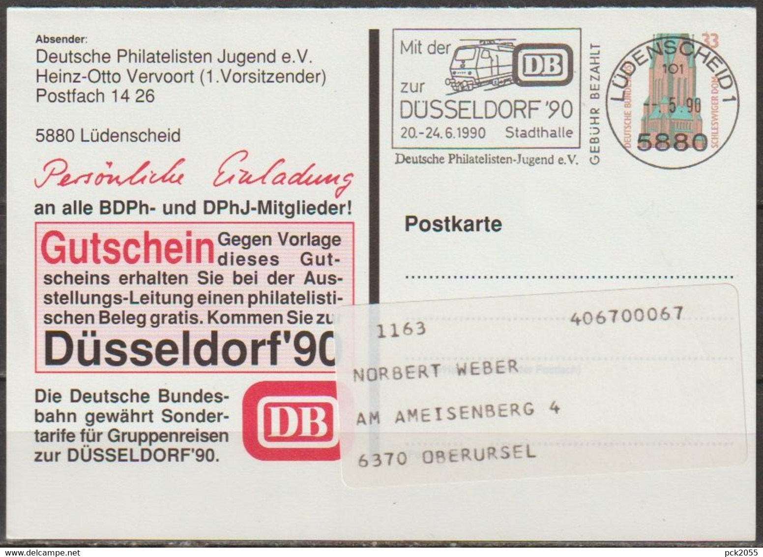 BRD Privatganzsache  Nr. PP168 D2/001  MwSt. Lüdenscheid  (PK 388 )günstige Versandkosten - Private Postcards - Used