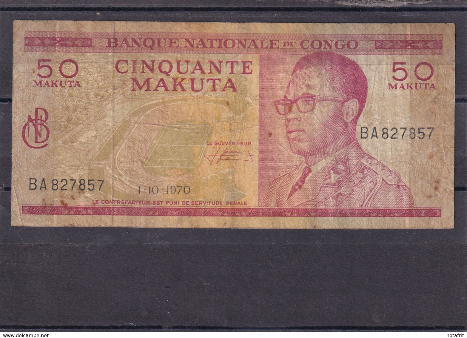 Congo Kongo  50 Makuta 1970 - Zonder Classificatie