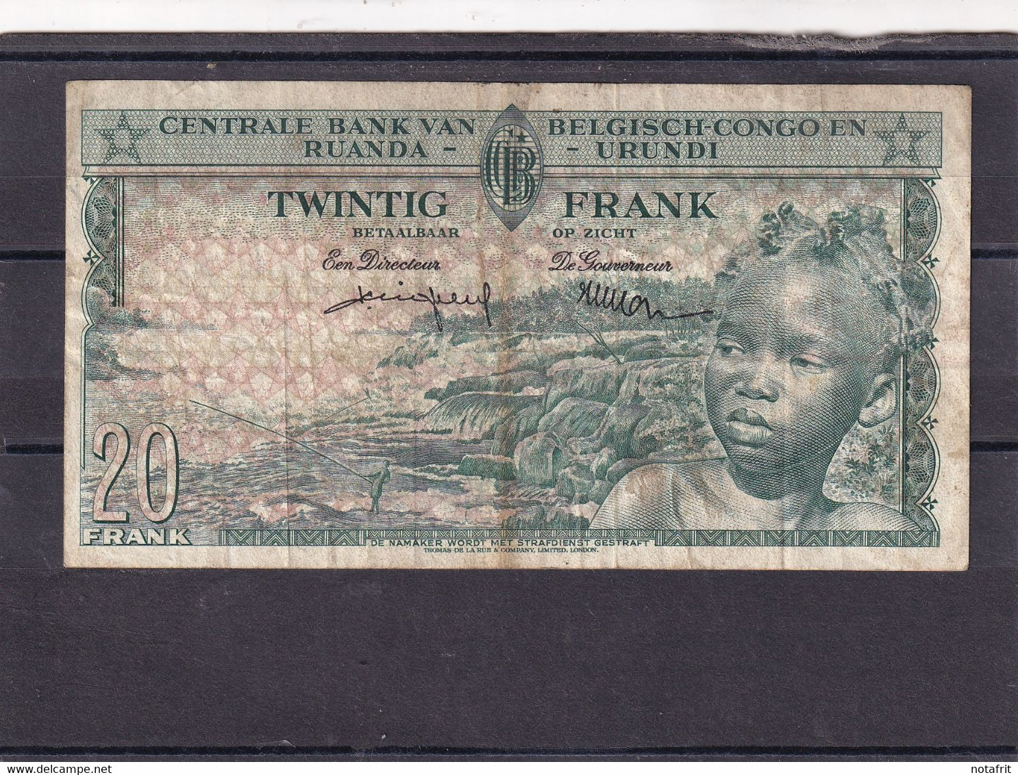 Congo Kongo  20 Fr  1959 - Zonder Classificatie