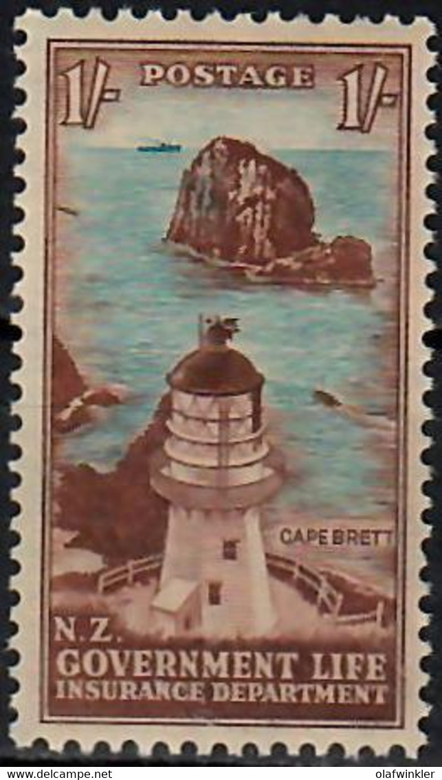 1947 Life Insurance: Cape Brett SG L49 / Sc OY36 / YT 113 / Mi 32 MNH / Neuf Sans Charniere / Postfrisch [sm] - Postal Fiscal Stamps