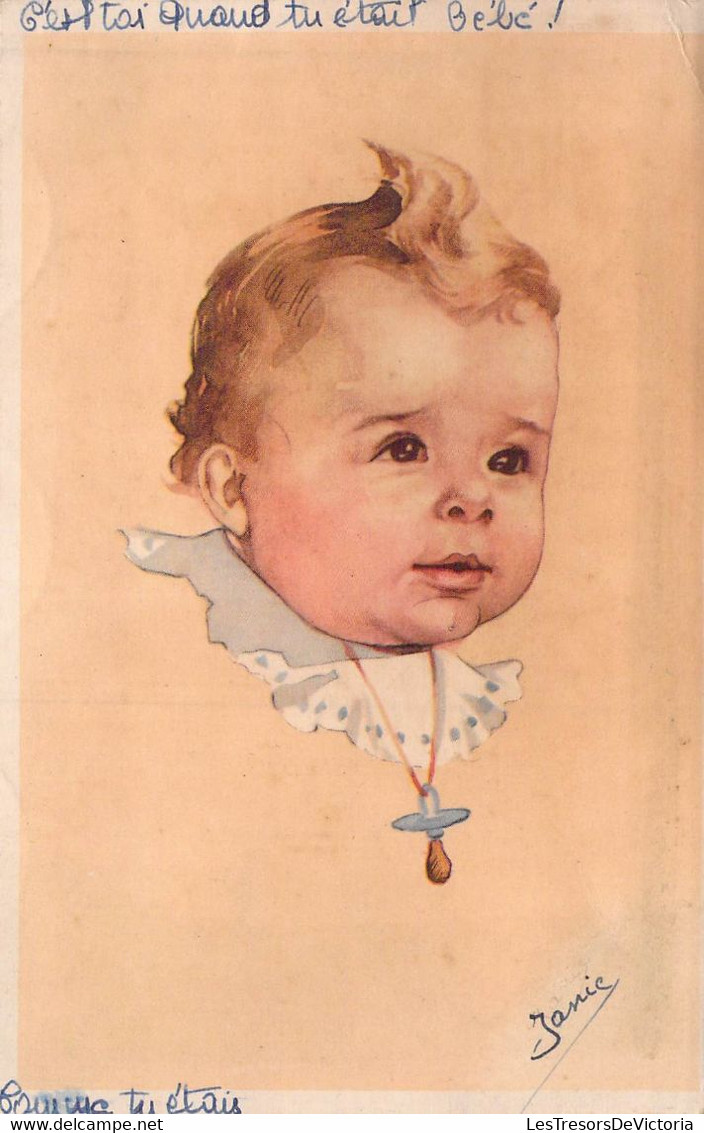 CPA - FANTAISIE - Bébé - Portrait De Bébé  - Sucette En Collier - Tétine - Bébés