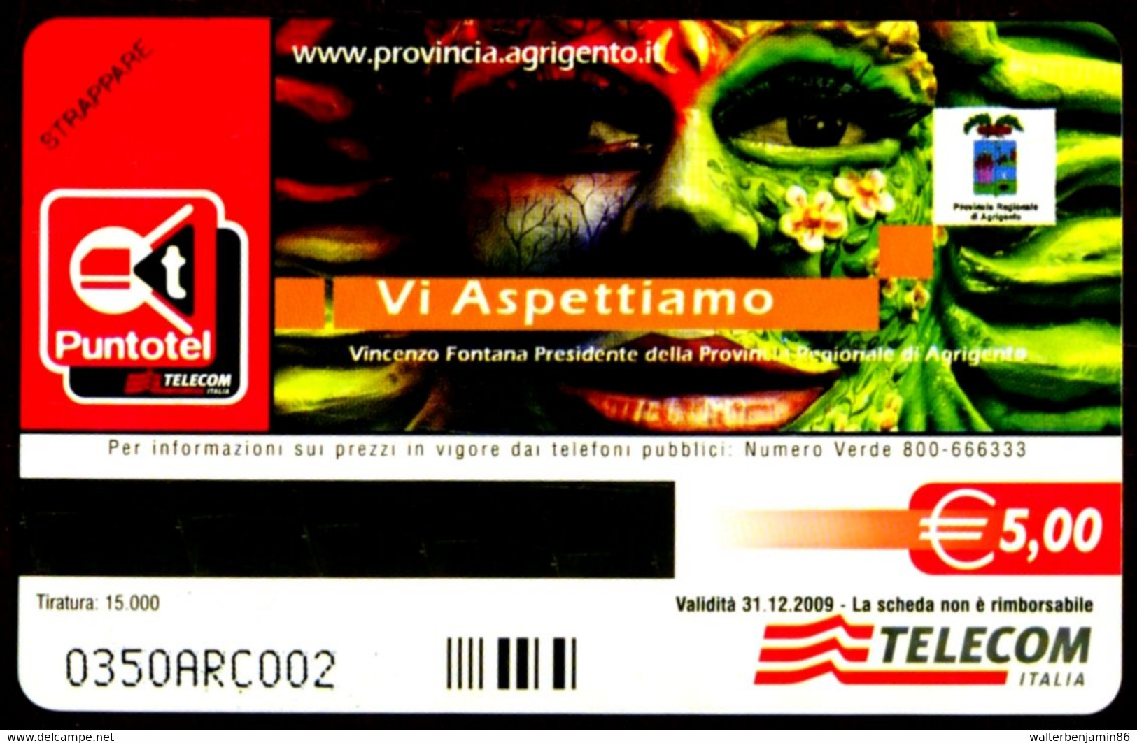 G 2401 903 C&C 4467 SCHEDA TELEFONICA NUOVA AGRIGENTO VI ASPETTIAMO - PROVA ARC - Tests & Services