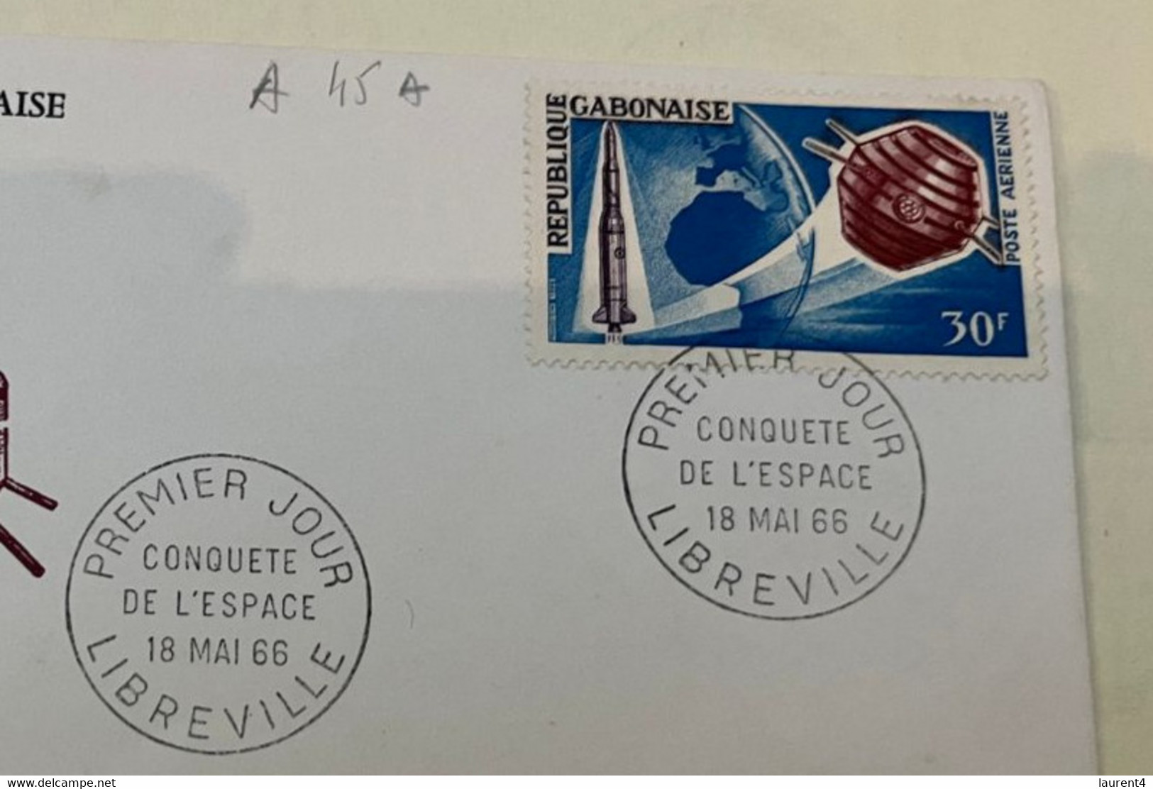 (2 G 56) Asterix - With Gabon 30f Asterix Satellite Stamp (FDC - 1966) SCARCE FDC - Africa