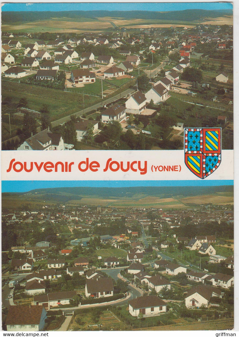 SOUCY VUE GENERALE AERIENNE LOTISSEMENTS LES ORMEAUX LA RENAISSANCE 1985 CPSM GM TBE - Soucy