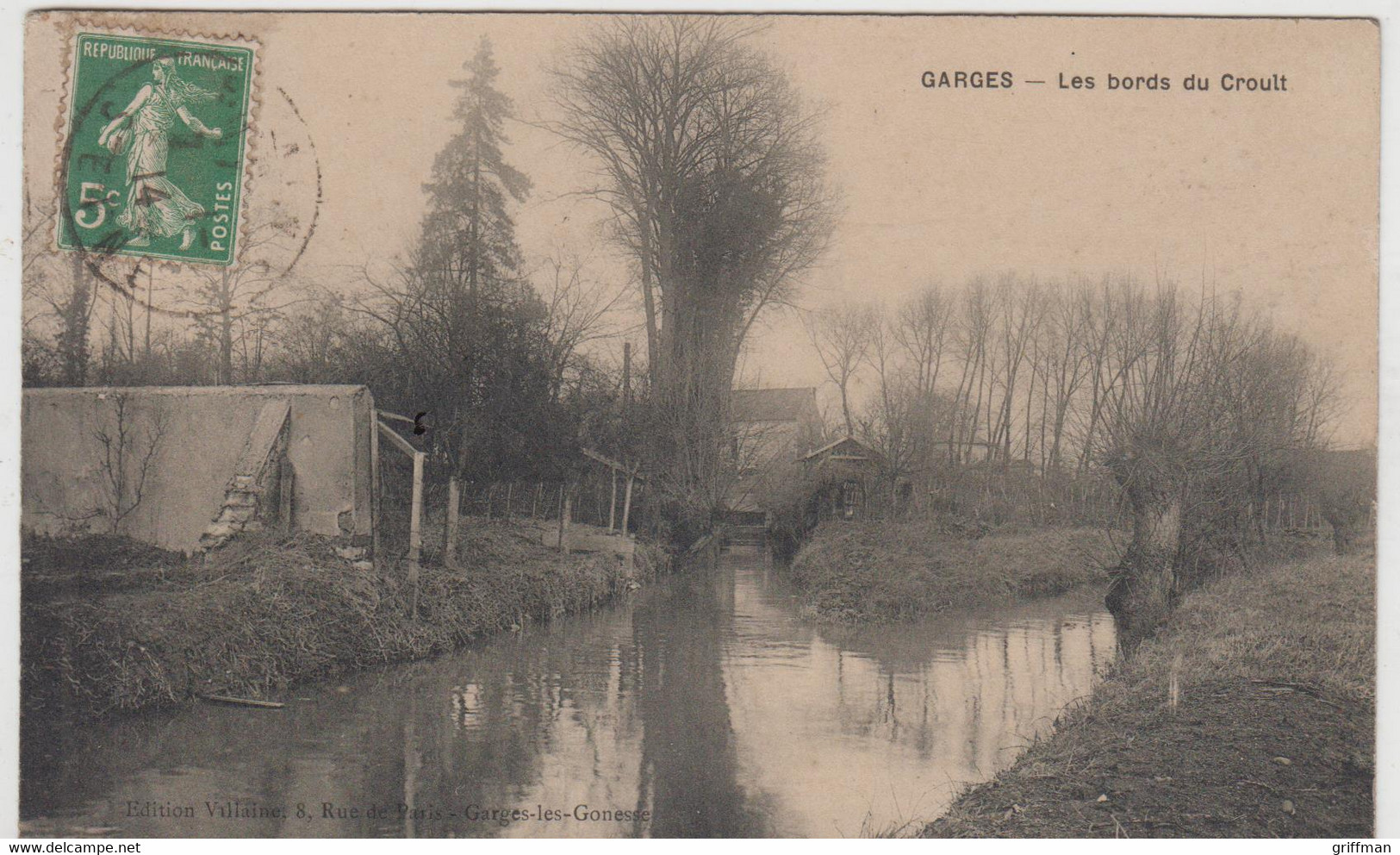 GARGES LES GONESSES LES BORDS DU CROULT 1914 TBE - Garges Les Gonesses