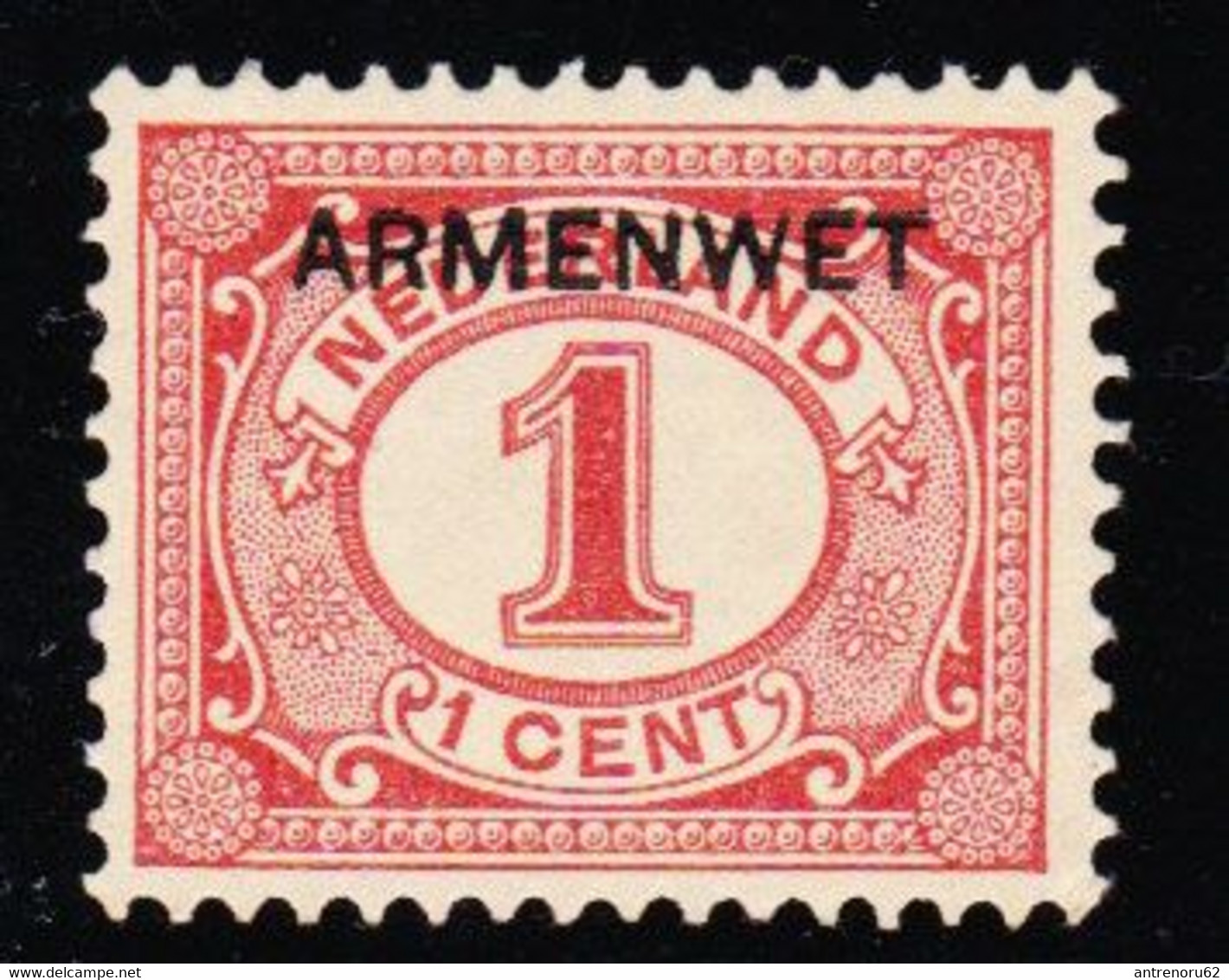 STAMPS-NETHERLANDS-1913-18-UNUSED-NO-GUM-SEE-SCAN - Servizio