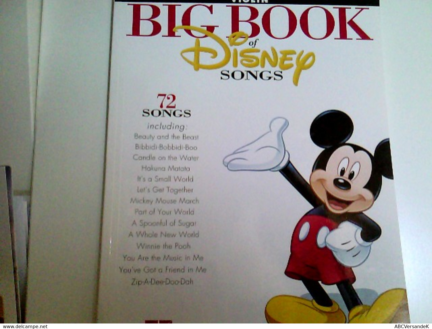 The Big Book Of Disney Songs - Musica