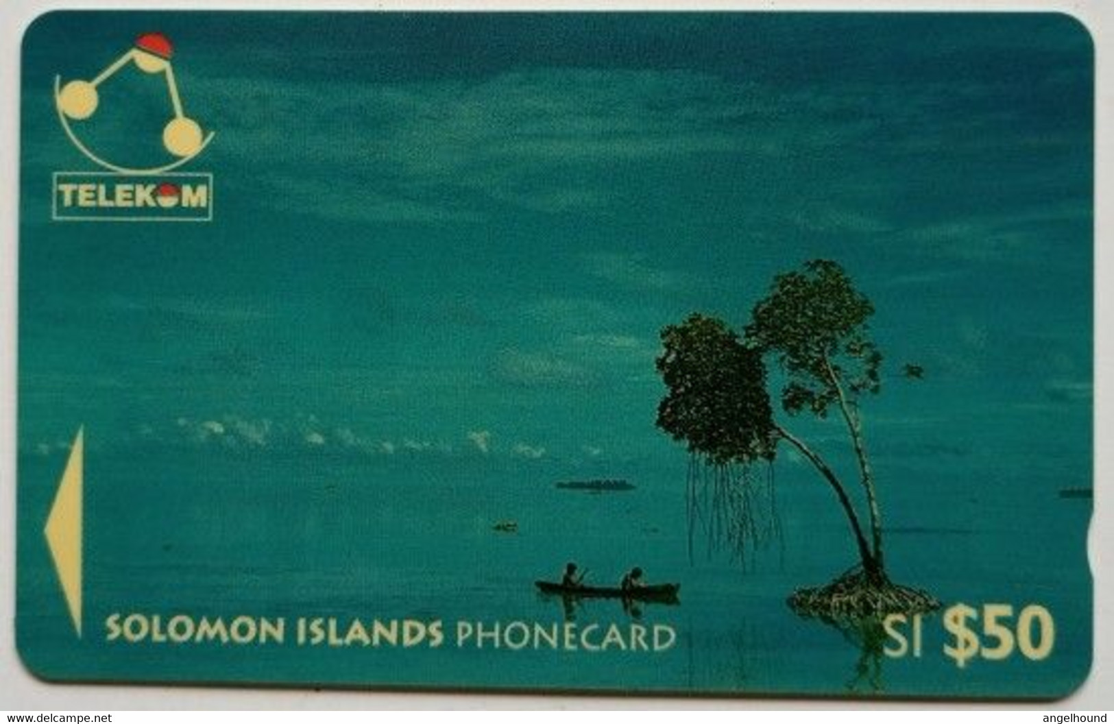 Solomon Islands  SI$50  03SIE  "  Canoe Paddling - Sikaiana  ( Wiihout Logo ) " - Salomon