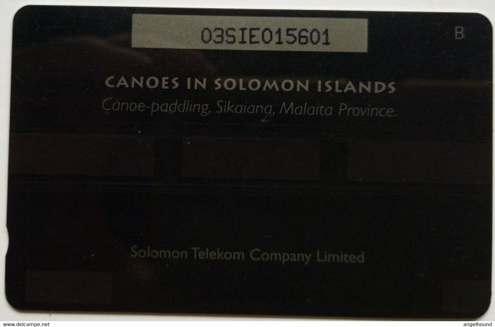 Solomon Islands  SI$50  03SIE  "  Canoe Paddling - Sikaiana  ( Wiihout Logo ) " - Salomon