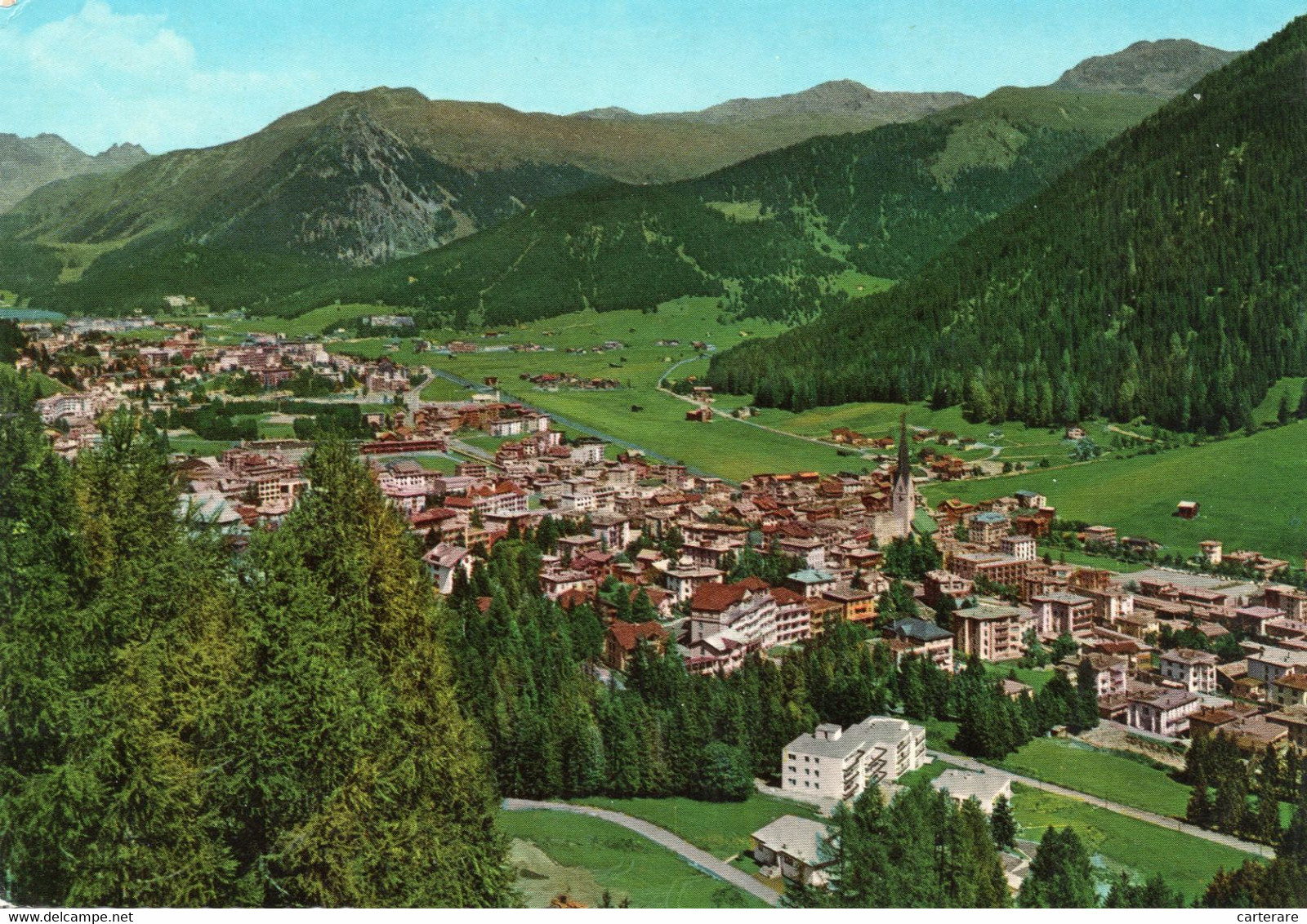 SUISSE,HELVETIA,SWISS,SCHWEIZ,SVIZZERA,DAVOS,GRISONS,1968,RARE - Davos