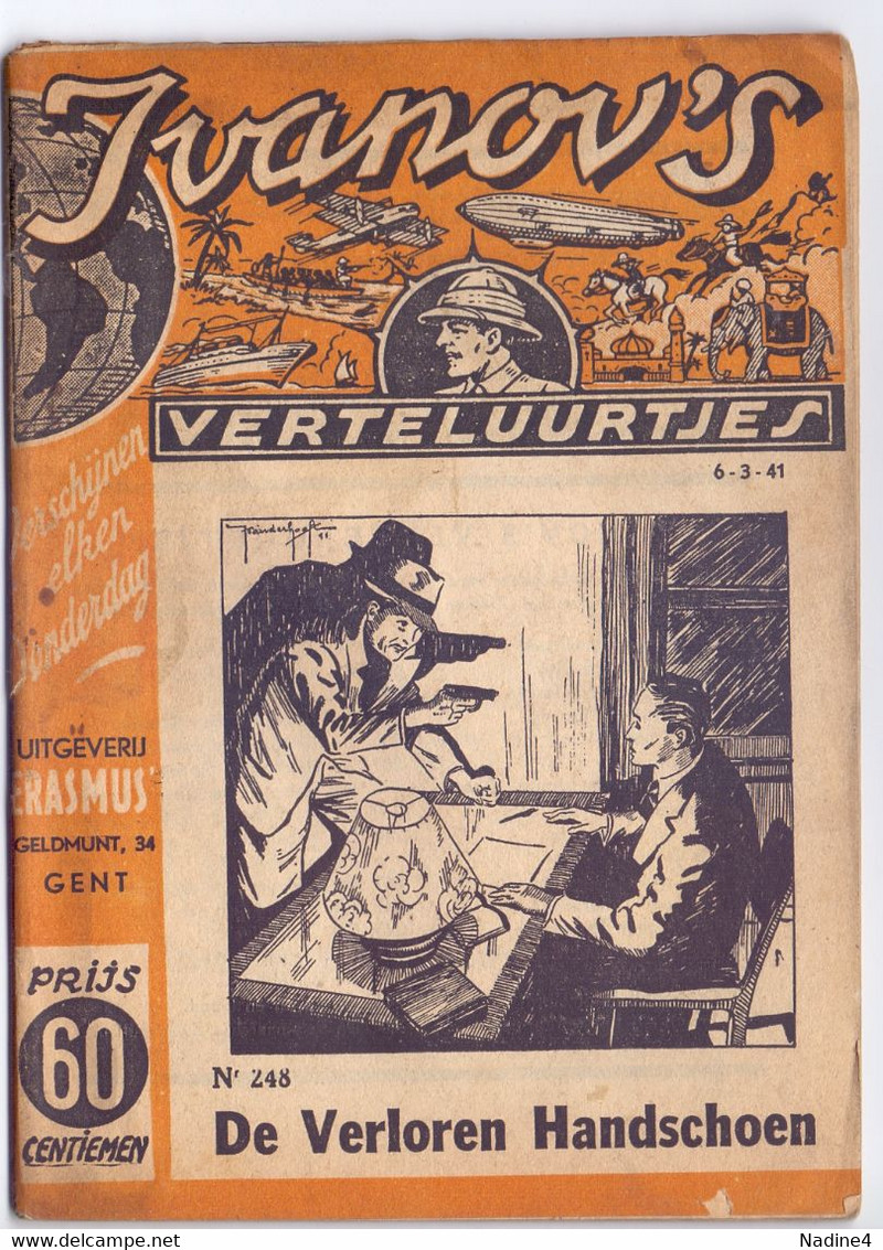 Tijdschrift Ivanov's Verteluurtjes - N° 248 - De Verloren Handschoen - Sacha Ivanov - Uitg. Geldmunt Gent - 1941 - Kids