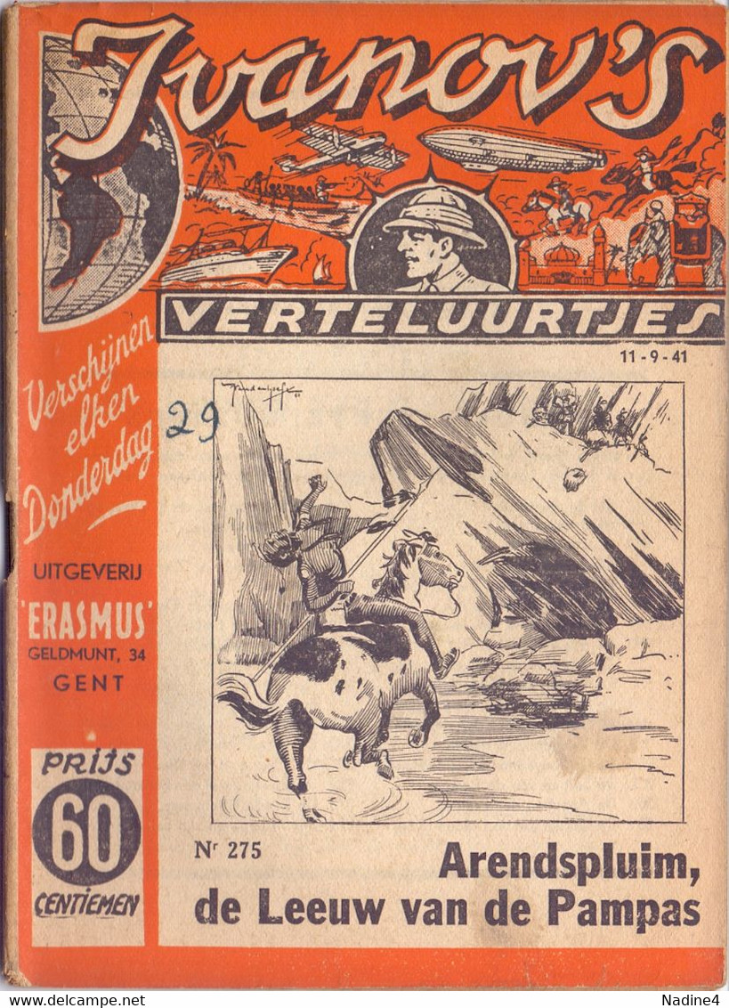 Tijdschrift Ivanov's Verteluurtjes - N° 275 - Arendspluim , De Leeuw - Sacha Ivanov - Uitg. Geldmunt Gent - 1941 - Juniors