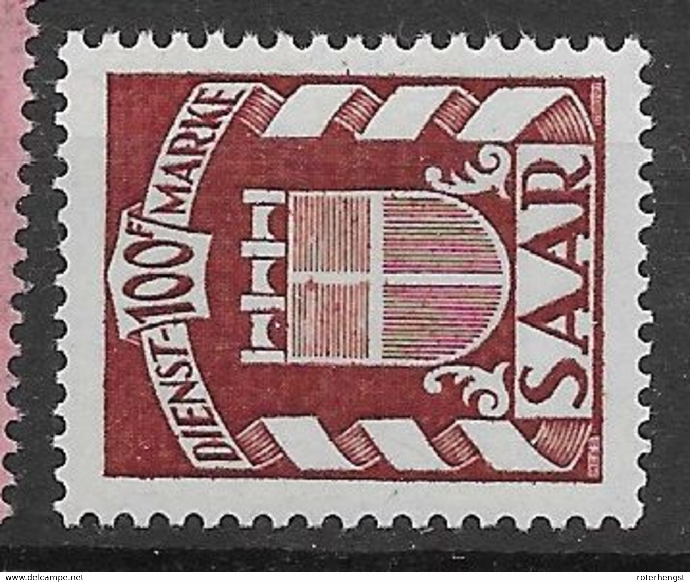 Sarre Mnh ** Official Best Stamp From Set 117 Euros 1949 - Dienstzegels