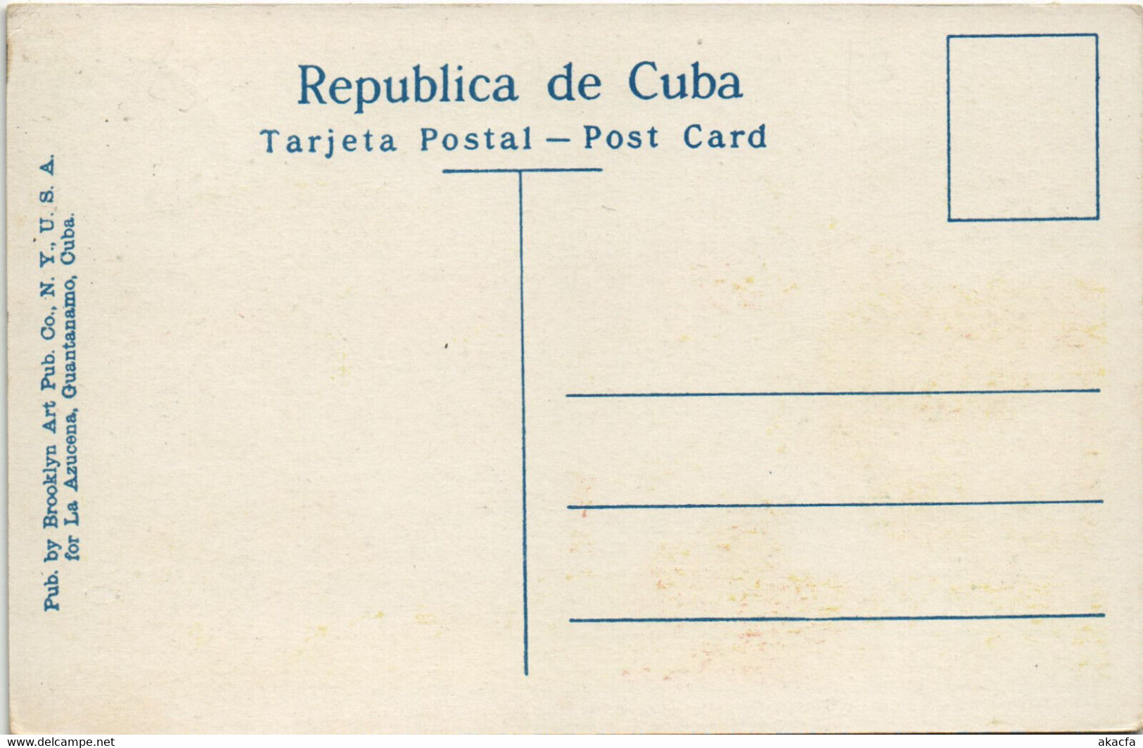 PC CUBA, ESTACION DE EL FERROCARRIL, GUANTANAMO, Vintage Postcard (b42813) - Cuba