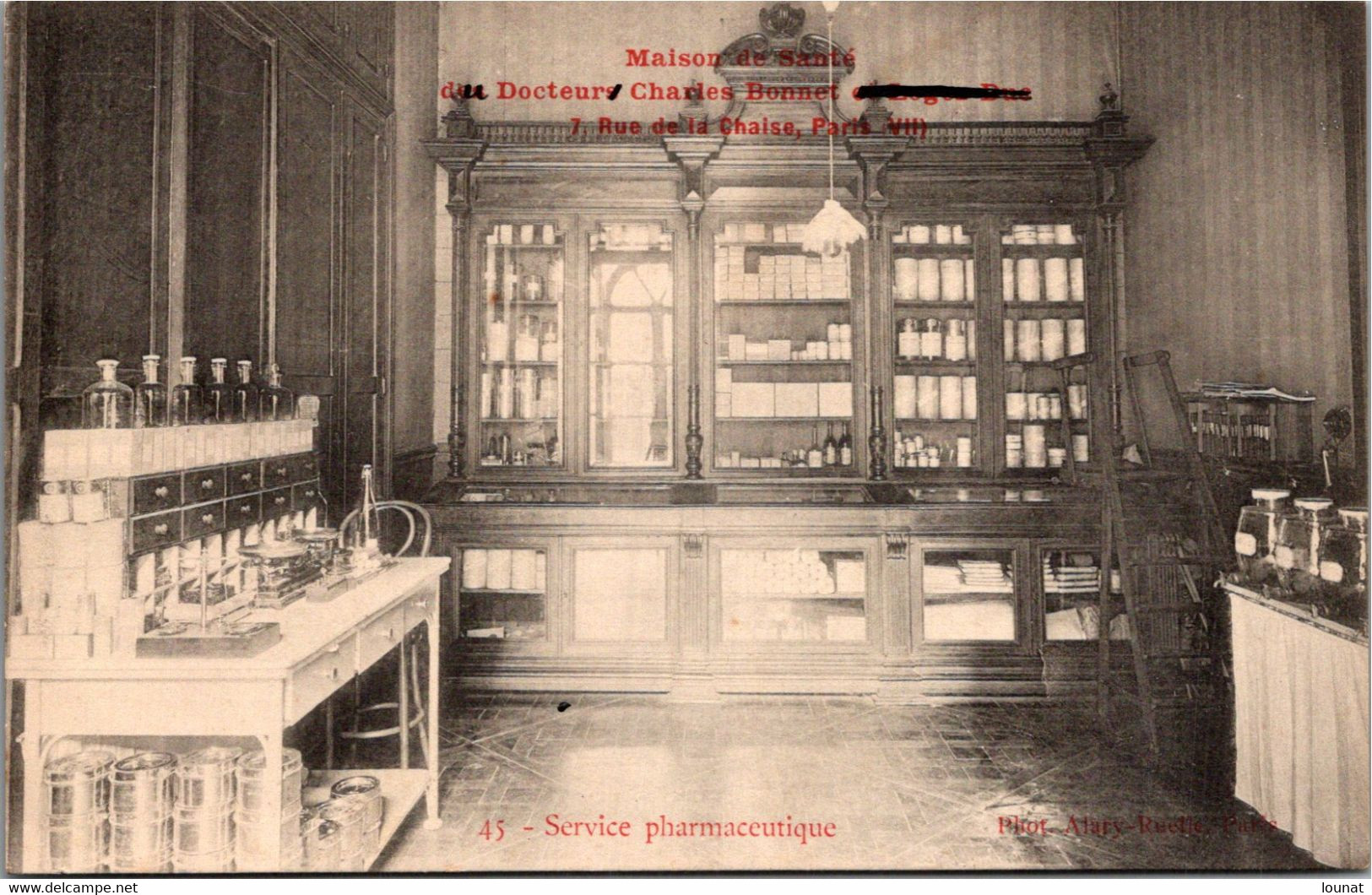 Santé - Maison De Santé Du Docteur Charles Bonnet , Paris VII , Rue De La Chaise - Service Pharmaceutique - Gesundheit