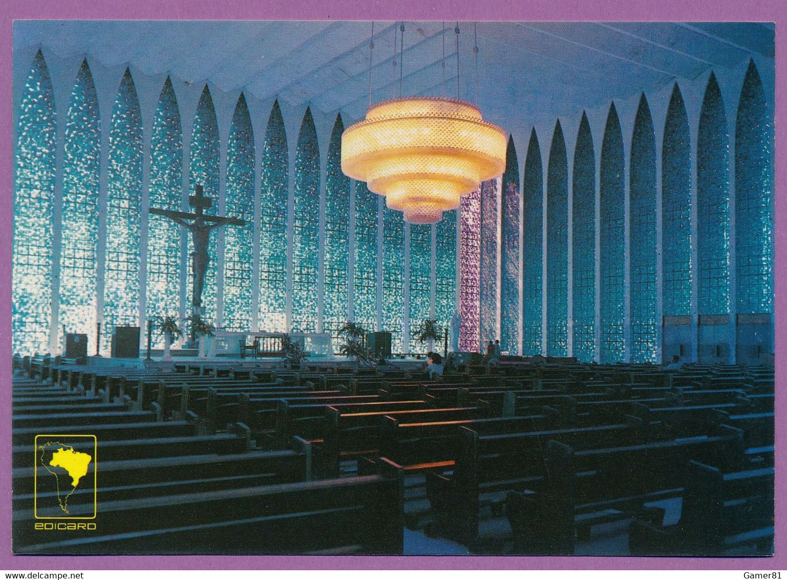 BRASILIA - Interior Da Igreja Dom Bosco - Intérieur De L'Eglise - Brasilia