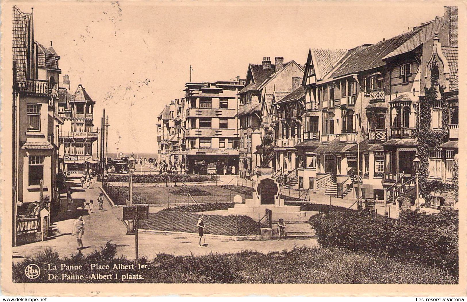 CPA - LA PANNE - LOT DE 6 Cartes Diverses Rues Casino Place - De Panne