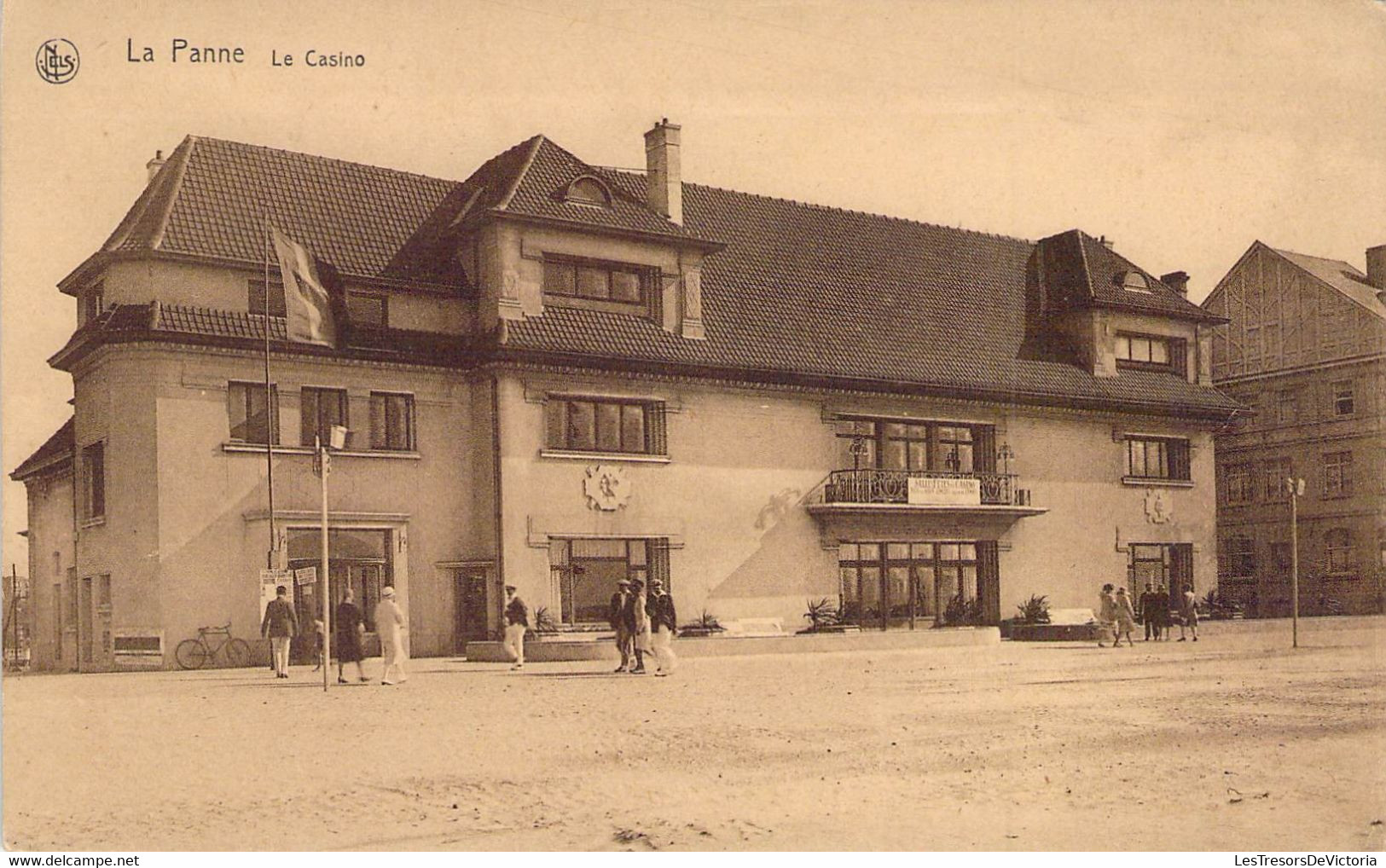 CPA - LA PANNE - LOT DE 6 Cartes Diverses Rues Casino Place - De Panne