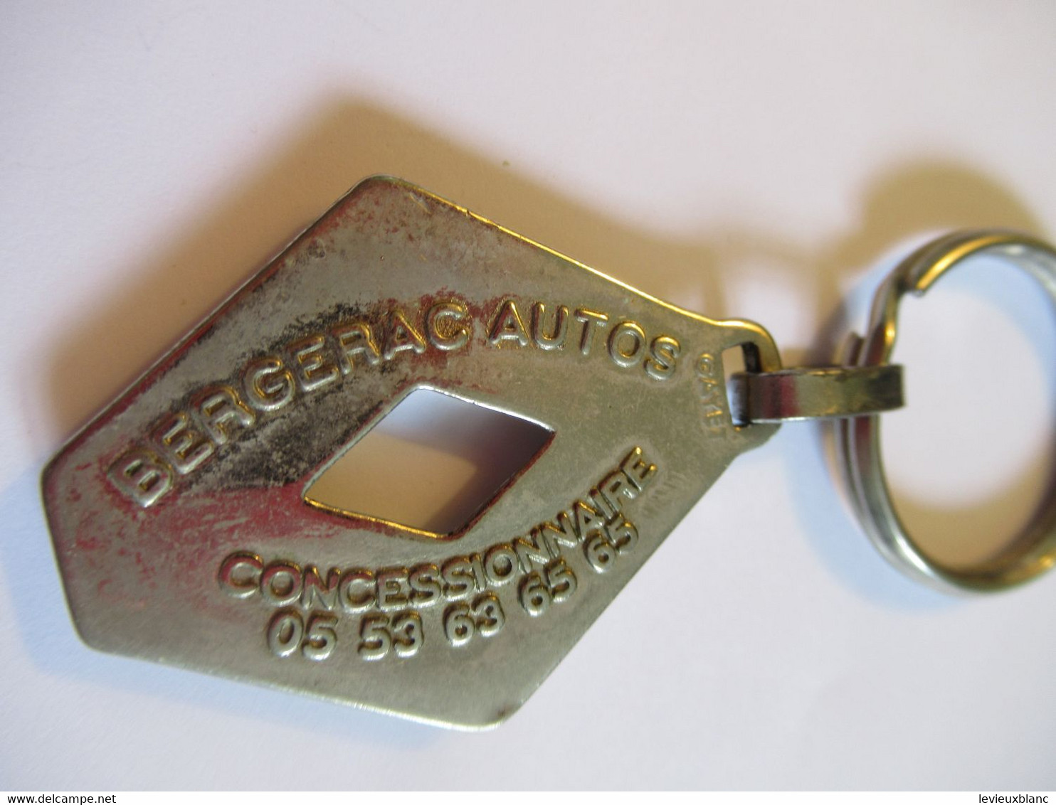 Porte-Clés Publicitaire Ancien/Automobile/ RENAULT/ Bergerac -Autos Concessionnaire /vers 1980     POC506 - Key-rings