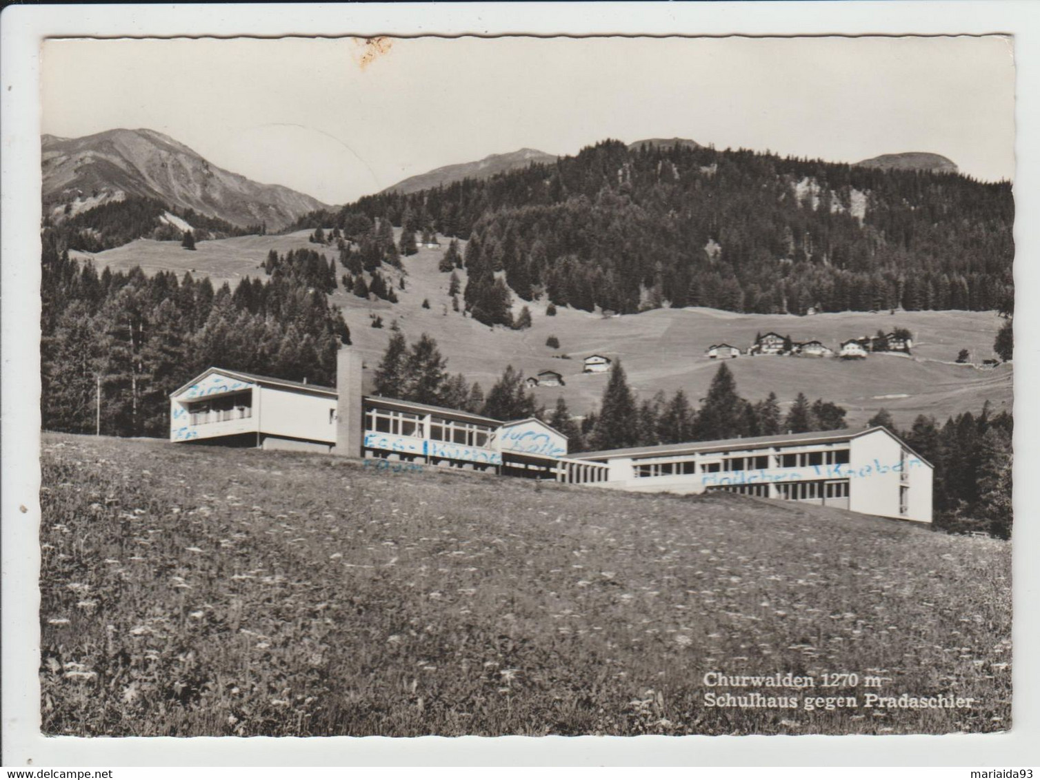 CHURWALDEN - SUISSE - SCHULHAUS GEGEN PRADASCHIER - Churwalden