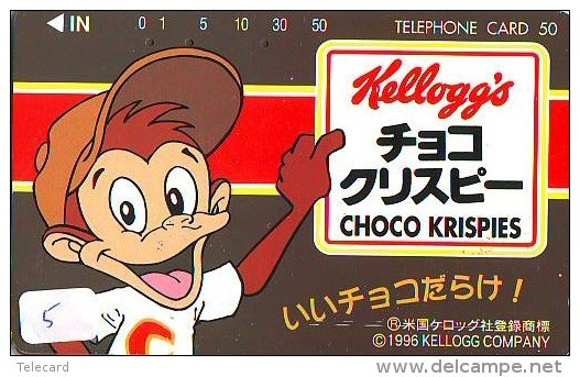 Telecarte KELLOG'S Phonecard Japan  (5)  Choco Krispies - Alimentación