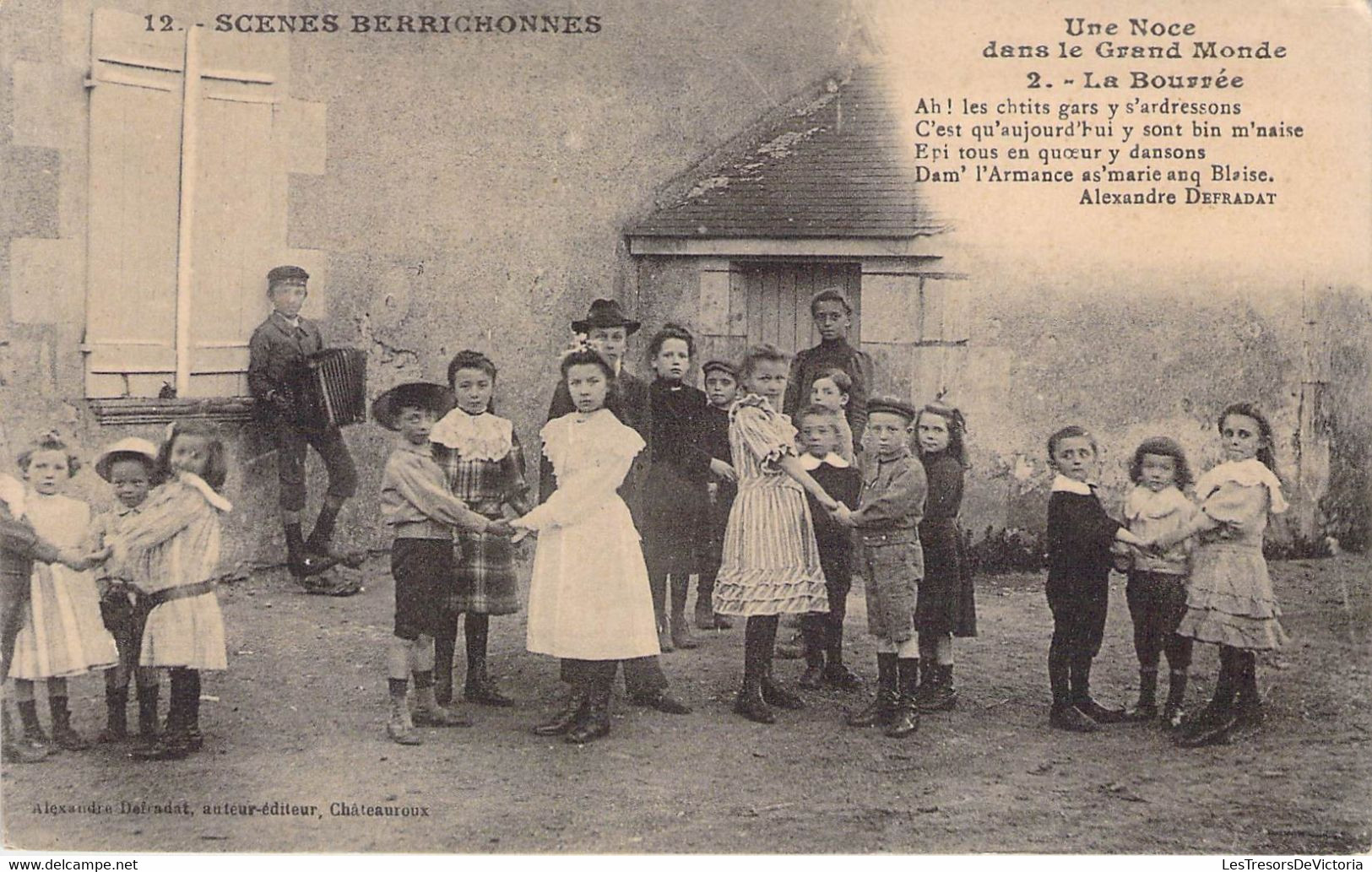 CPA - ENFANTS - Une Noce Dans Le Grand Monde - Scènes Berrichonnes - 2 La Bourrée - Groupes D'enfants & Familles