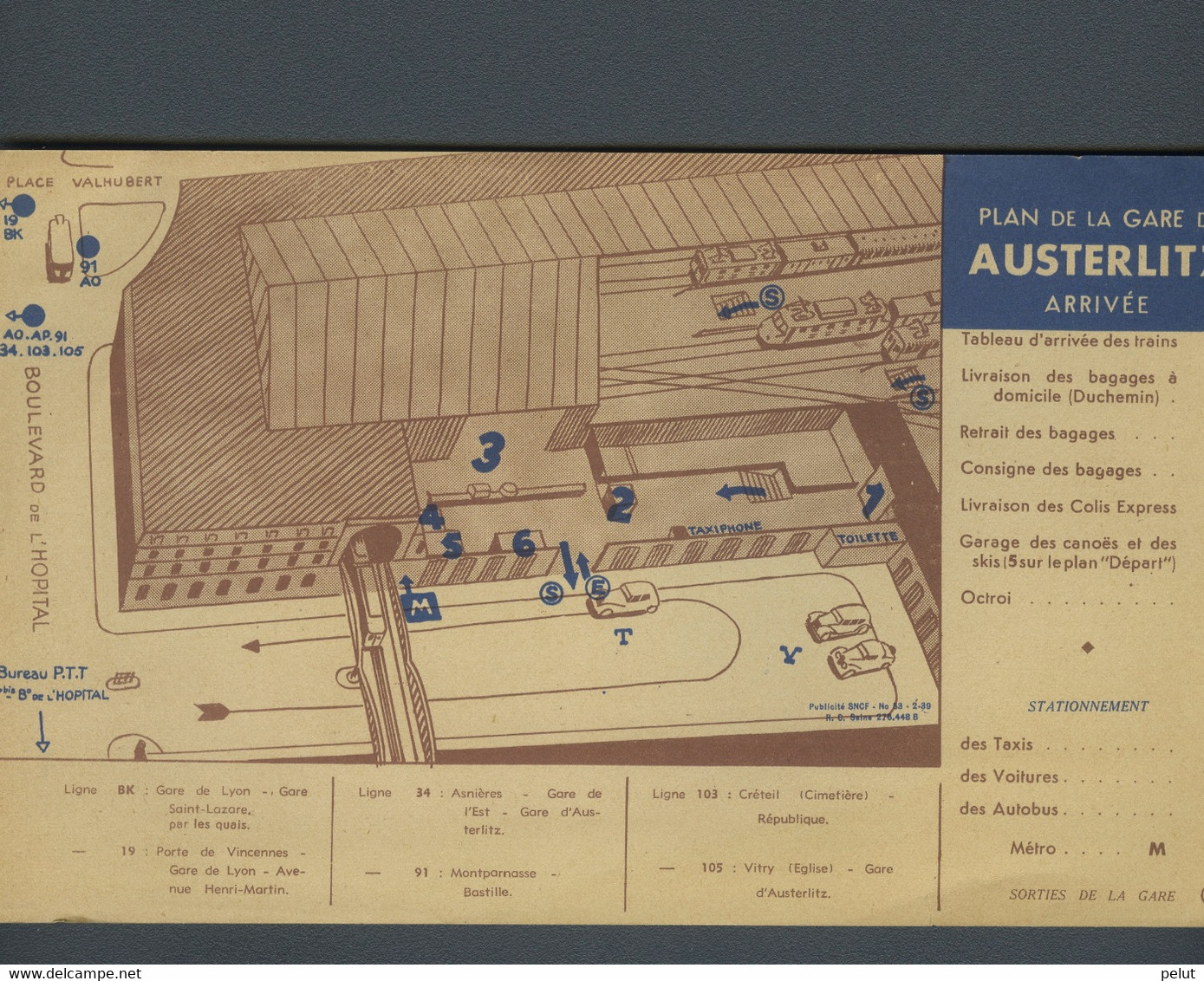 Plan De La Gare D'Austerlitz - Otros Planes