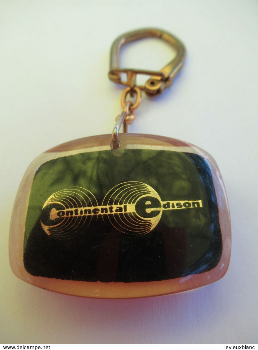 Porte-Clés Publicitaire Ancien / Radio Télévision /CONTINENTAL EDISON / Epoxy//Vers 1960-1970 - Key-rings