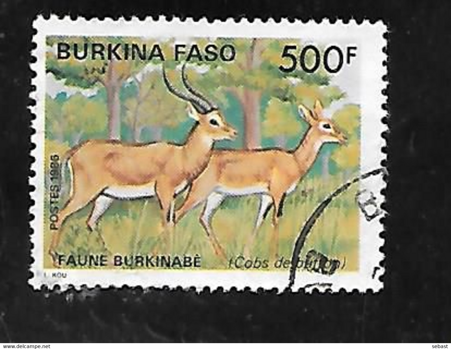 TIMBRE OBLITERE DU BURKINA DE 1986 N° MICHEL 1117 - Burkina Faso (1984-...)