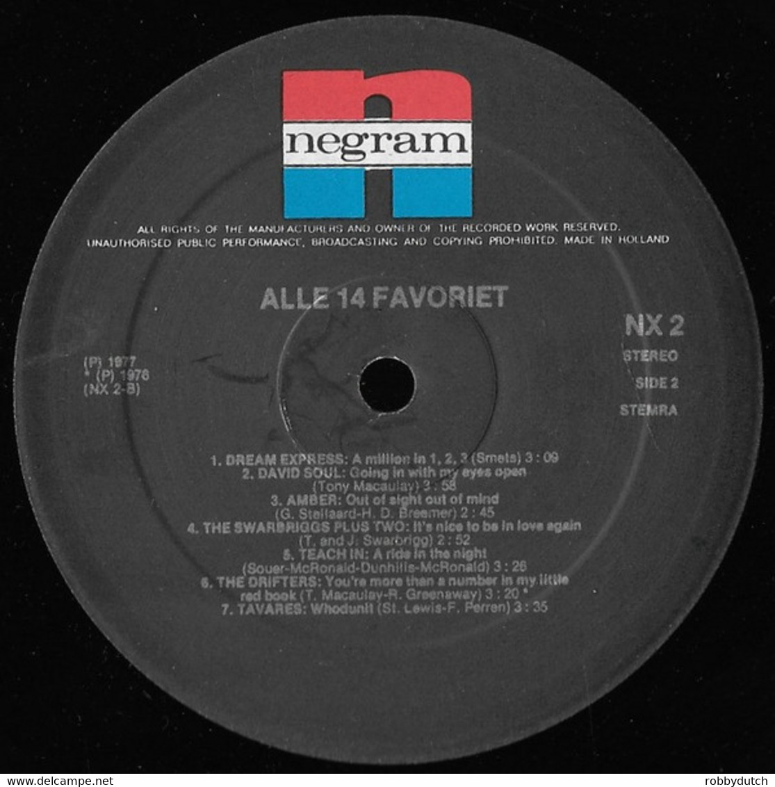 * LP *  ALLE 14 FAVORIET (Holland 1977) (Holland 1977) - Compilaties