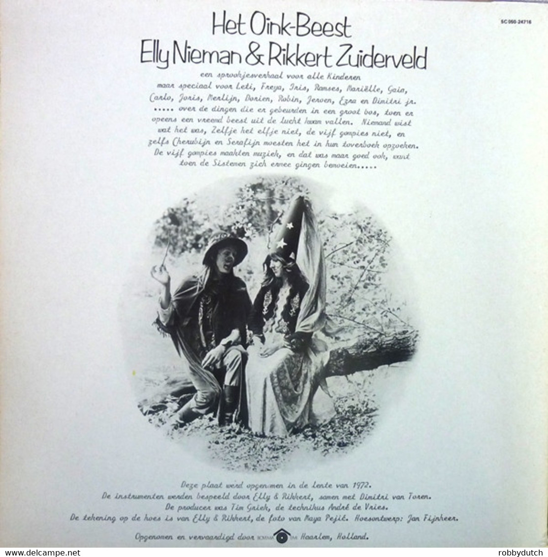 * LP *  ELLY EN RIKKERT ZUIDERVELD - HET OINK-BEEST (Holland 1972 EX-) - Niños