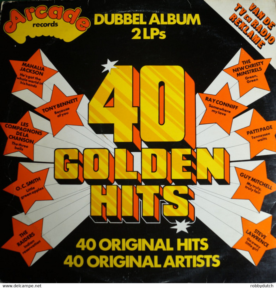 * 2LP * 40 GOLDEN HITS FROM THE 50's & 60's (Europe 1973) - Compilations