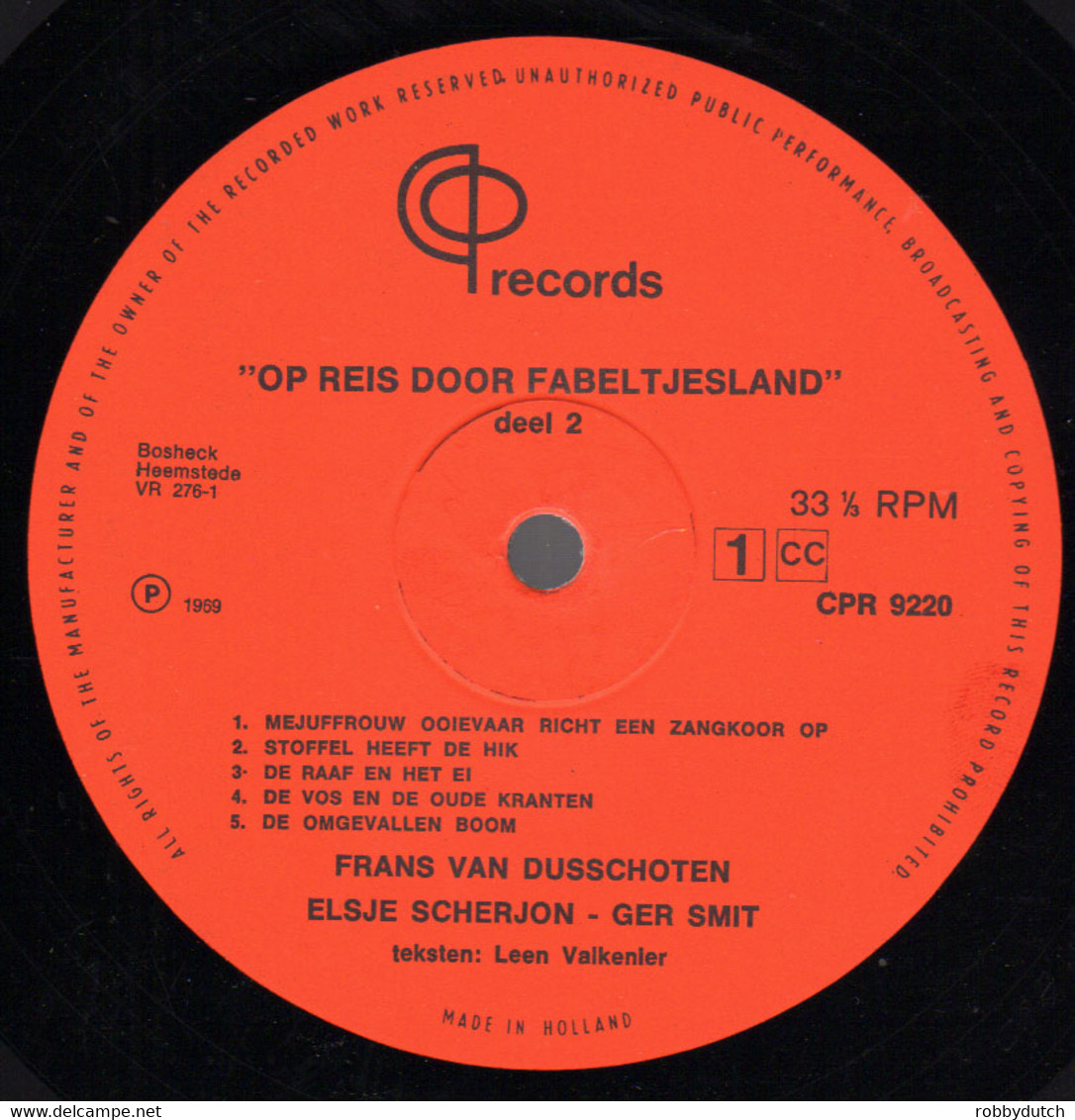 * LP *  DE FABELTJESKRANT - OP REIS DOOR FABELTJESLAND 2  (Holland 1969) - Children