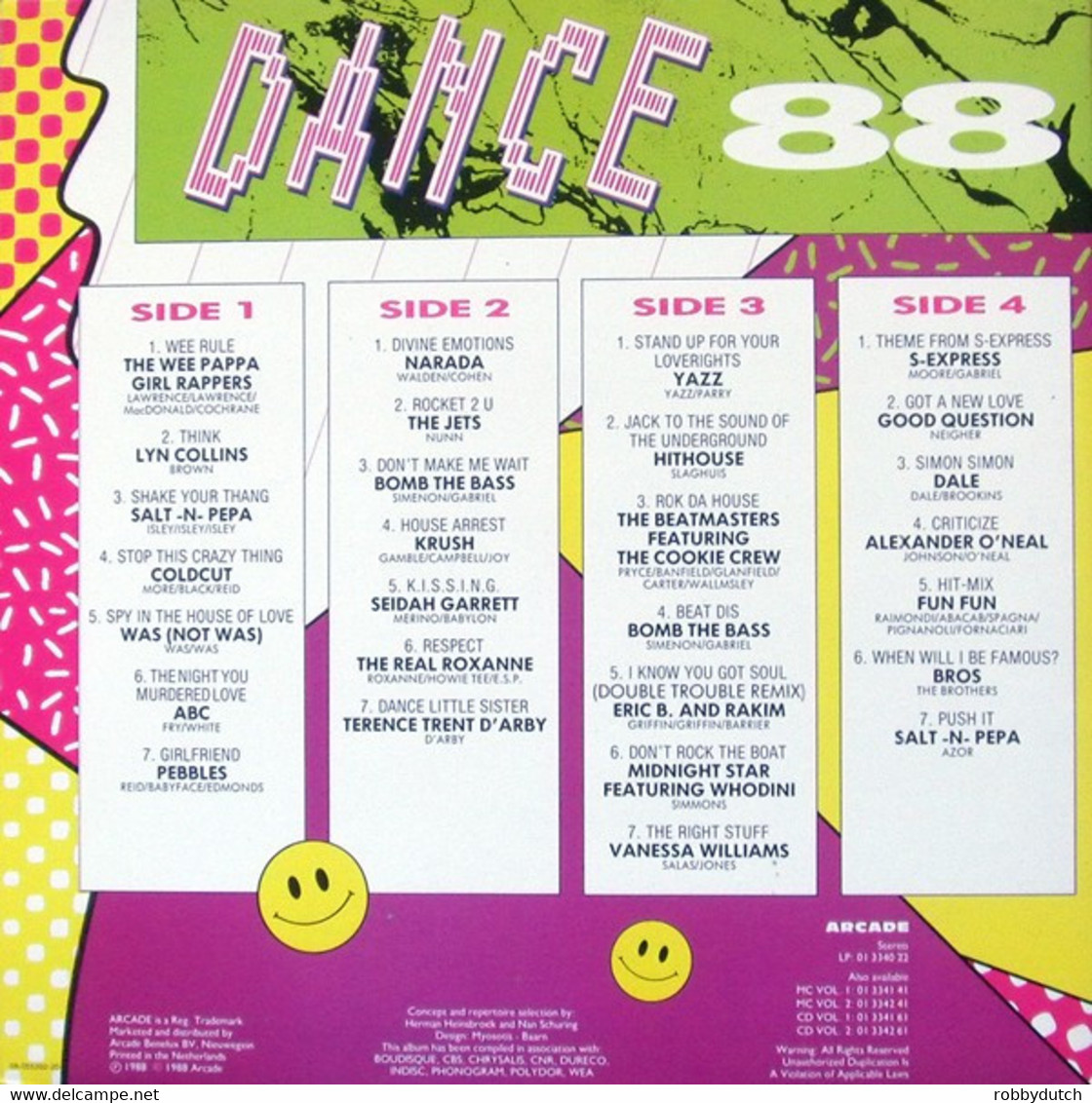 * 2LP *  DANCE 88 - VARIOUS ARTISTS - Dance, Techno & House