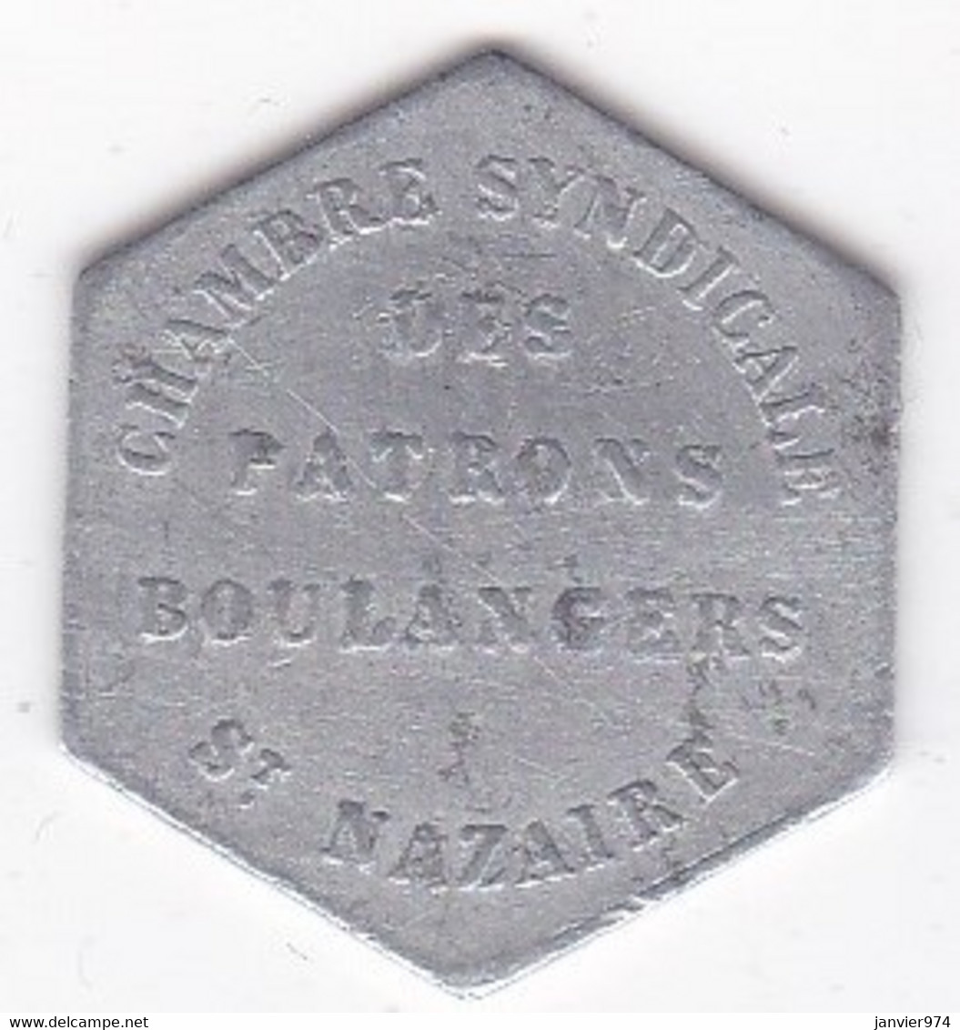 44 . Loire Atlantique. Saint Nazaire. Chambre Syndicale Des Patrons Boulangers. 1/4 Decime, En Aluminium - Noodgeld