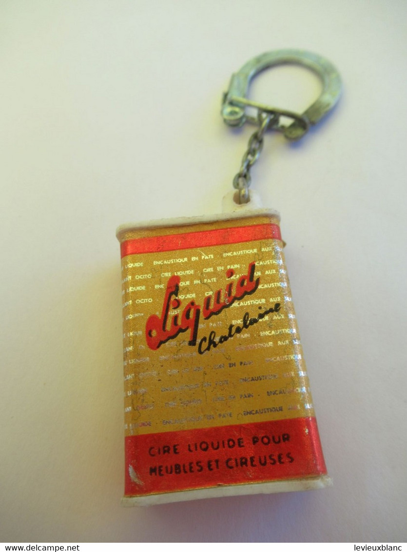 Porte-Clés Publicitaire Ancien/Produit D'entretien /LIQUID/Cire/Petit Bidon Plastique /Vers 1960-1970      POC517 - Porte-clefs