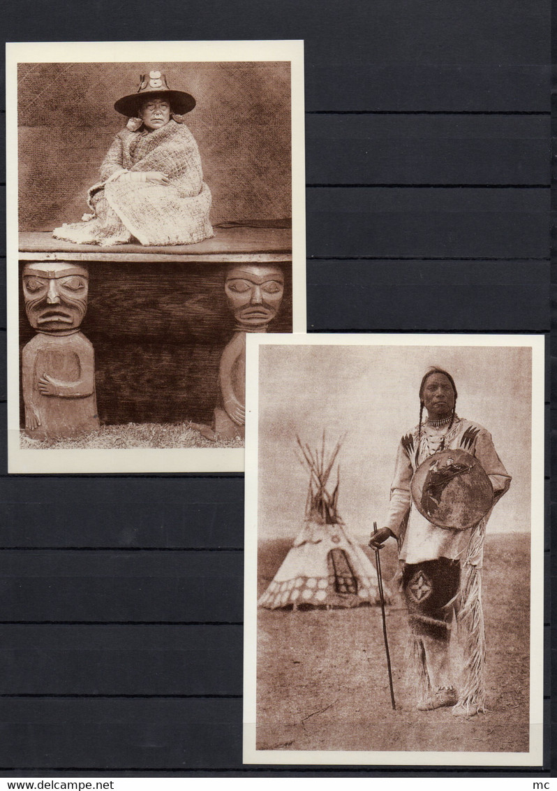 USA - Lot de 16 cartes - " The North American Indian " - Edward S. Curtis - Taschen