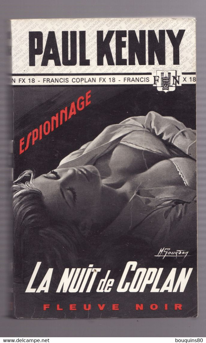 LA NUIT DE COPLAN De PAUL KENNY 1970 Espionnage N°833 Fleuve Noir - Fleuve Noir