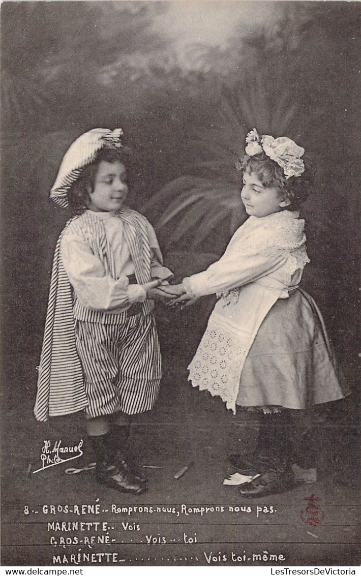 CPA - ENFANTS - MARINETTE ET GROS RENE 8 Dos Non Divisé - Collections, Lots & Séries