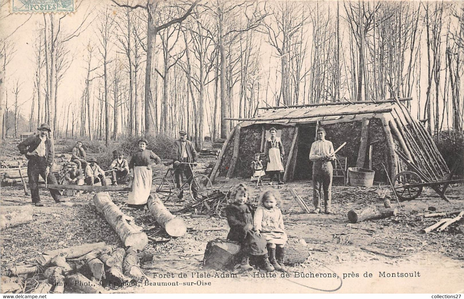 95-FORÊT DE L'ISLE-ADAM- HUTTE DE BÛCHERONS PRES DE MONTSOULT - L'Isle Adam